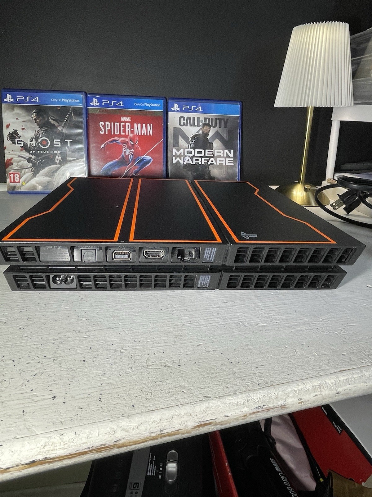 Sony PlayStation 4 Black Ops 3 Edition Console w 2 Controllers, charger, 3 Games
