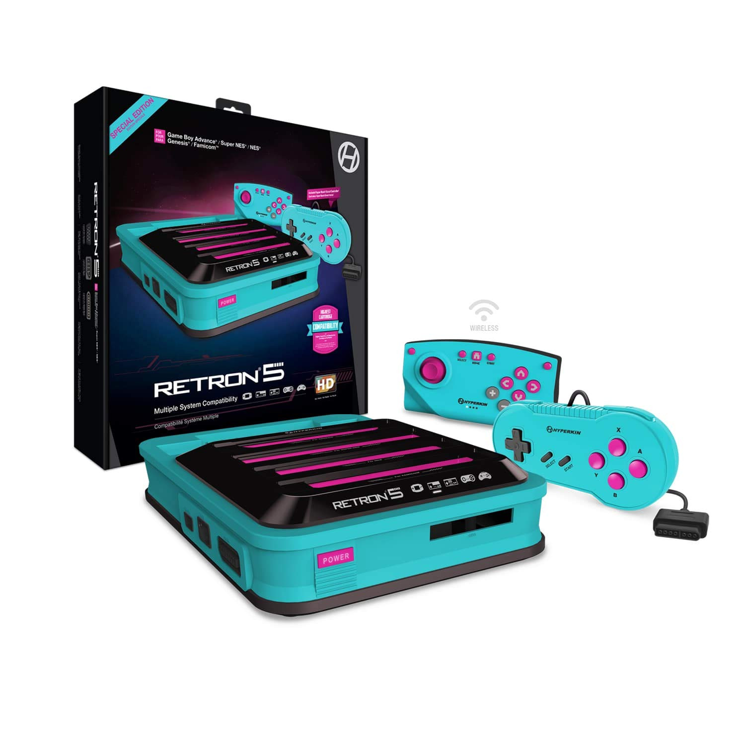 Retron 5: HD Gaming Console for Gba/Gbc/Gb/Super Nes/Super Famicom/Genesis/Mega