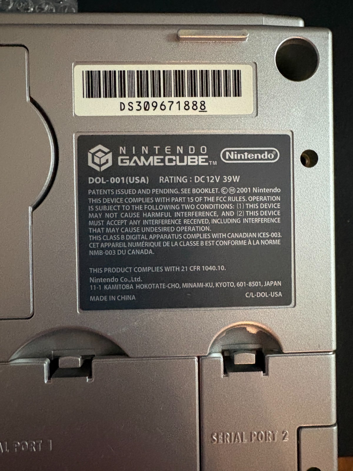 Nintendo GameCube Platinum Silver Console DOL-001 – W/Box and Accessories