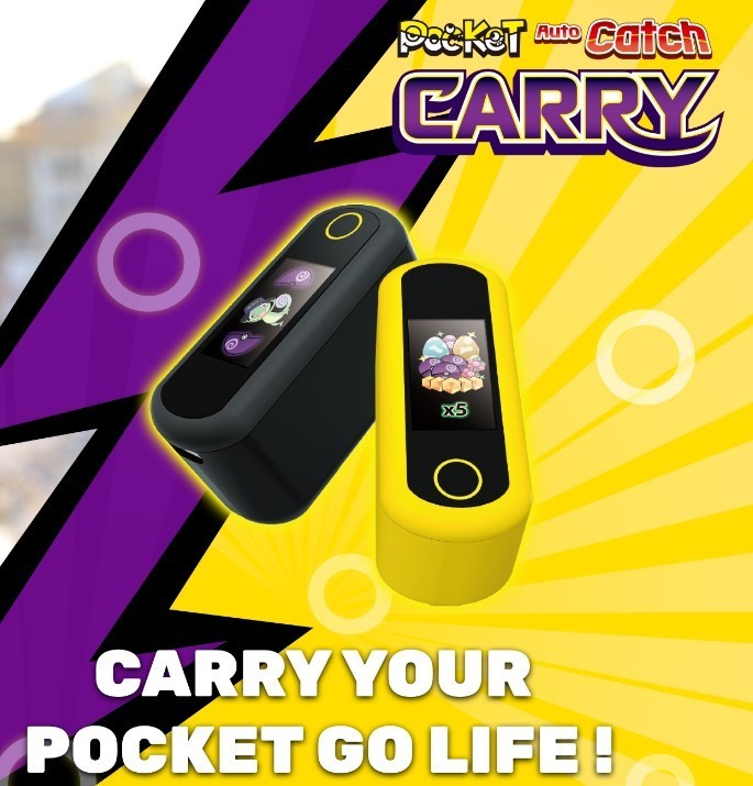 Brook Pocket Auto Catch Carry for Poke Go (Color: Pika Yellow) for Dual Accounts