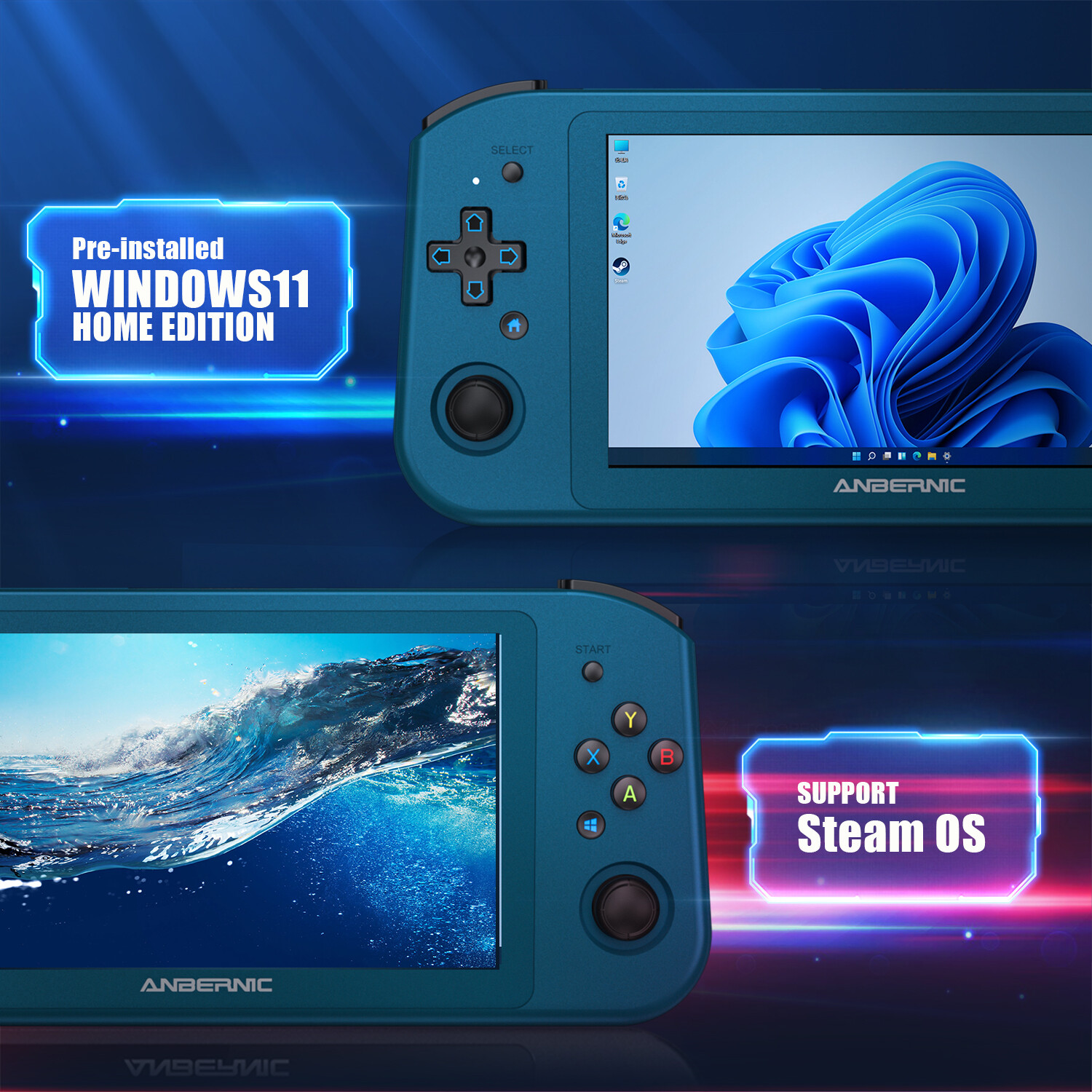 ANBERNIC Win600 Games Handheld Portable PC Game Player Laptop Win11 AMD 3050e