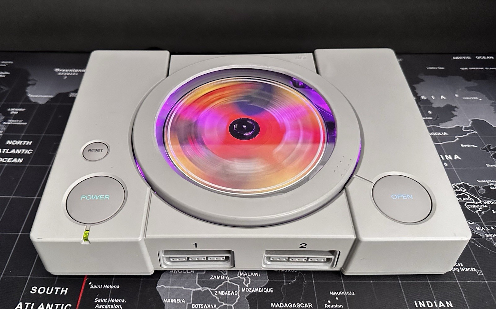 PLAYSTATION 1 PS1-CUSTOM CLEAR WINDOW LID!