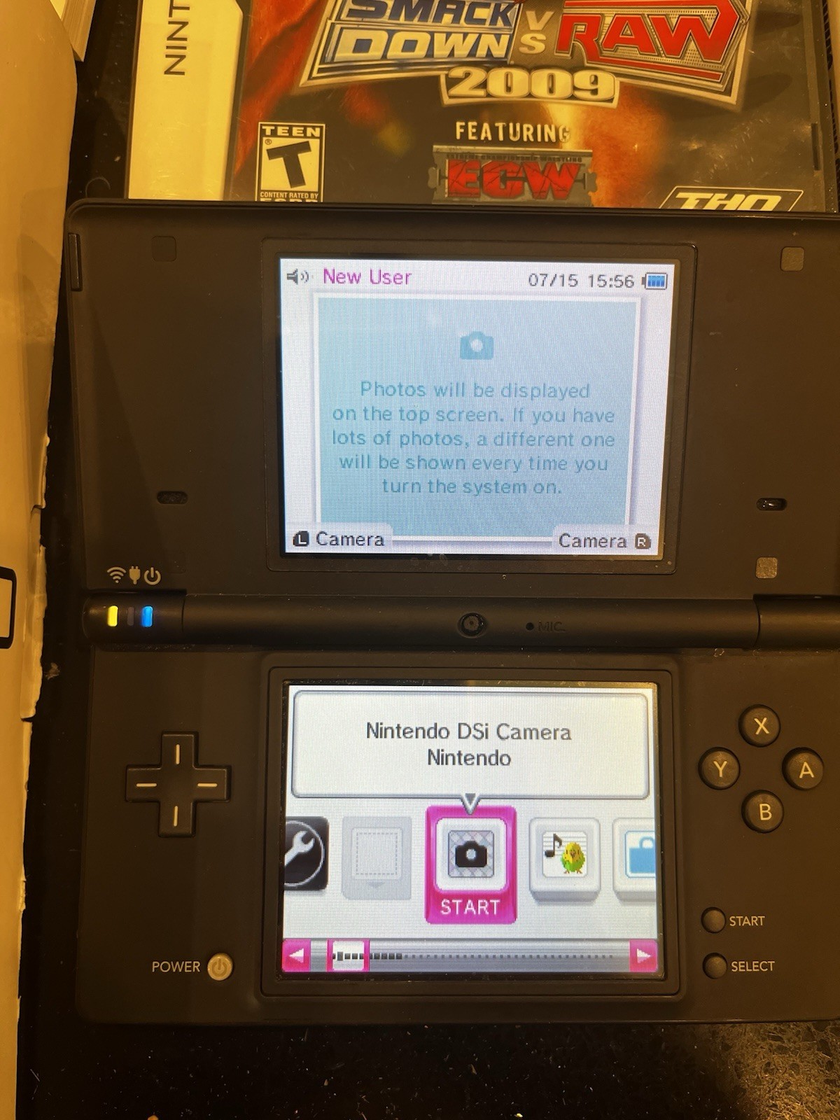 Nintendo DSi (TWL-001) 2008 Black Bundle +5 Games, Box & Nintendo Carrying Case