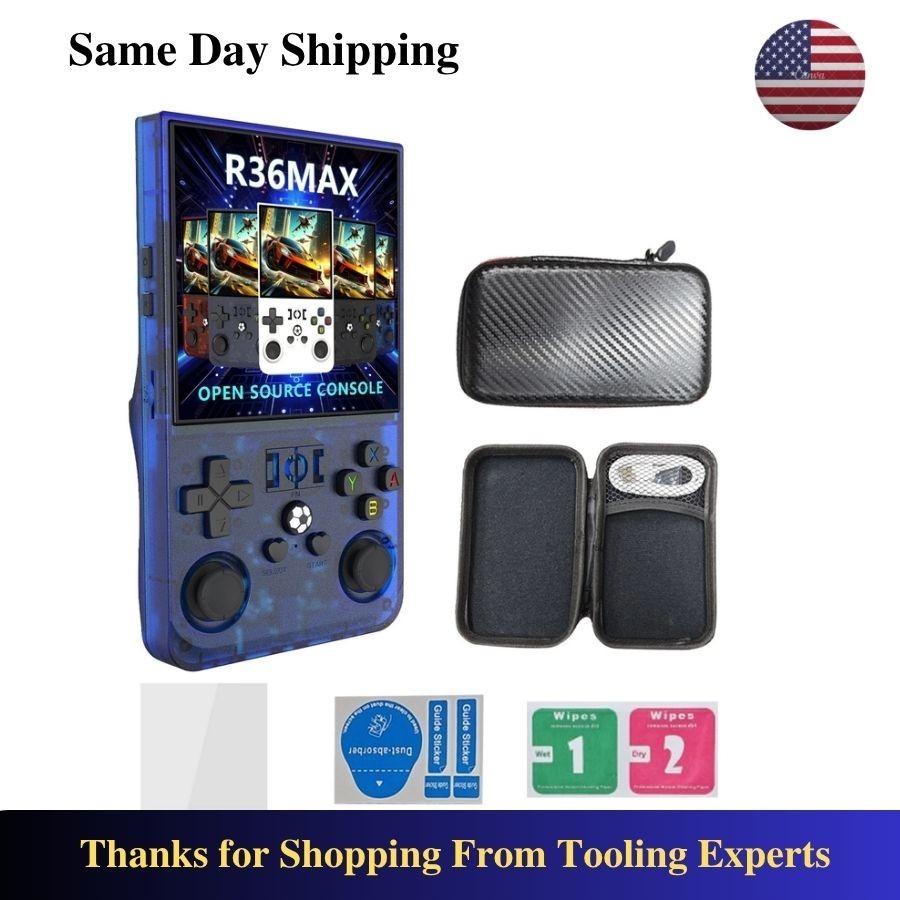 128GB,R36MAX Handheld Game Console 4.0 Inch IPS Screen,22000+ Games, Video Games