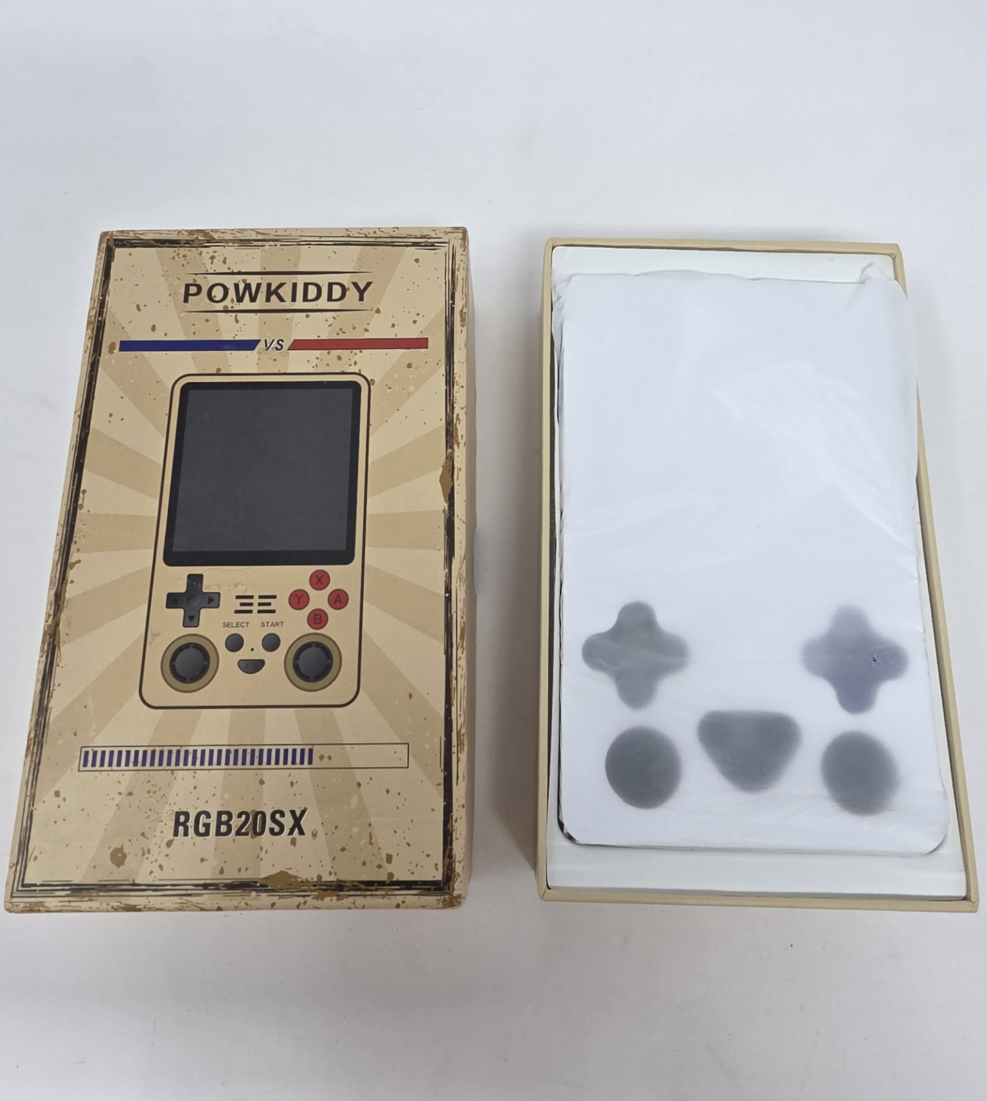 Powkiddy RGB20SX Clear Blue Linux Retro Handheld Game Console ROCKNIX 1:1