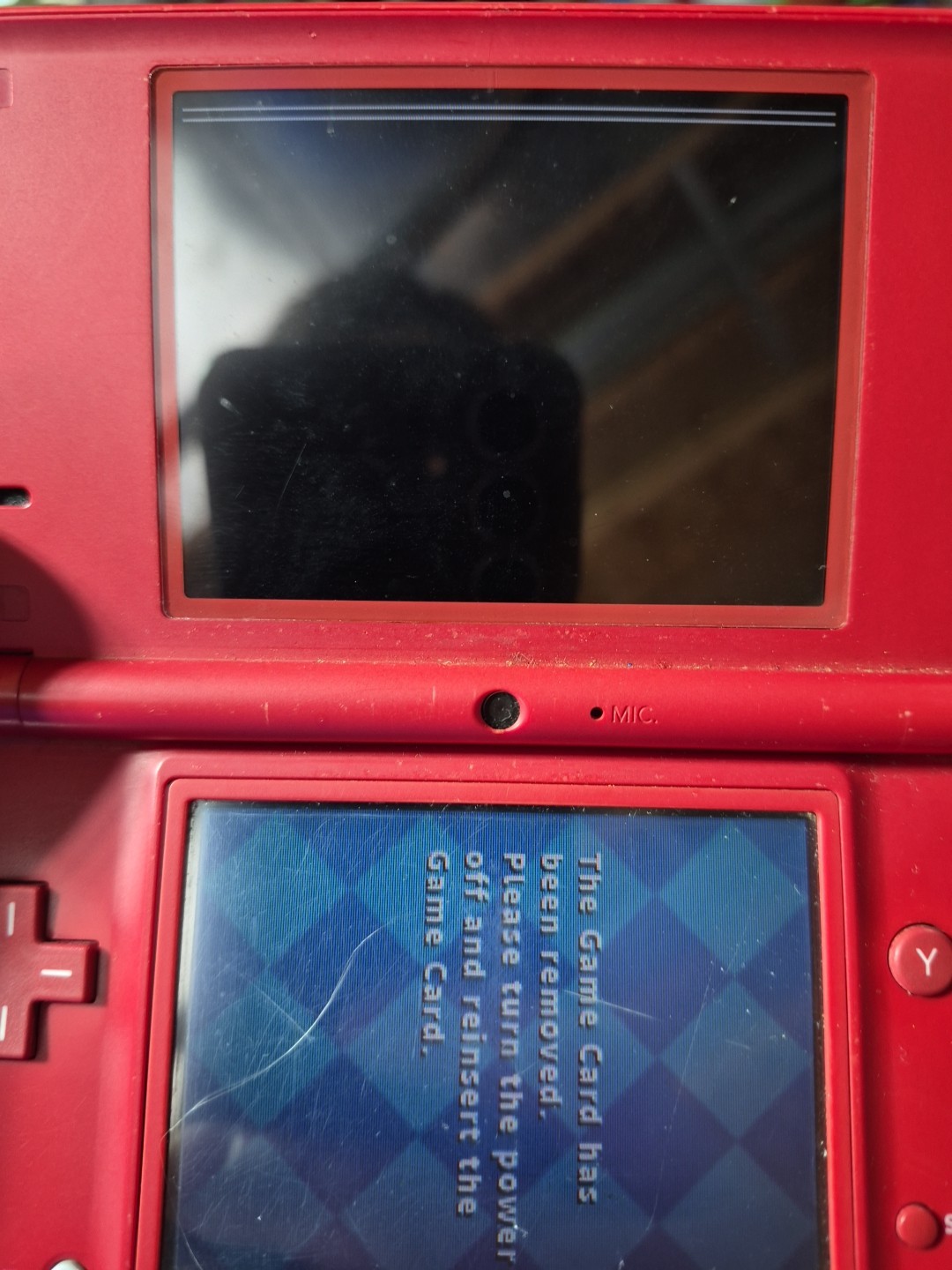 Nintendo DSI Matte Red Handheld System Box Charger Games Tested With Issues