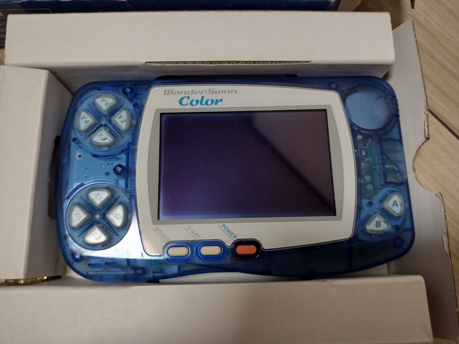 WonderSwan Color Console CRYSTAL BLUE WSC-001 Boxed Bandai 0100669754 ws