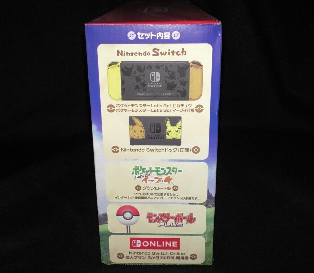 New Nintendo Switch Pokemon Eevee Let’s Go Console System Limited Edition