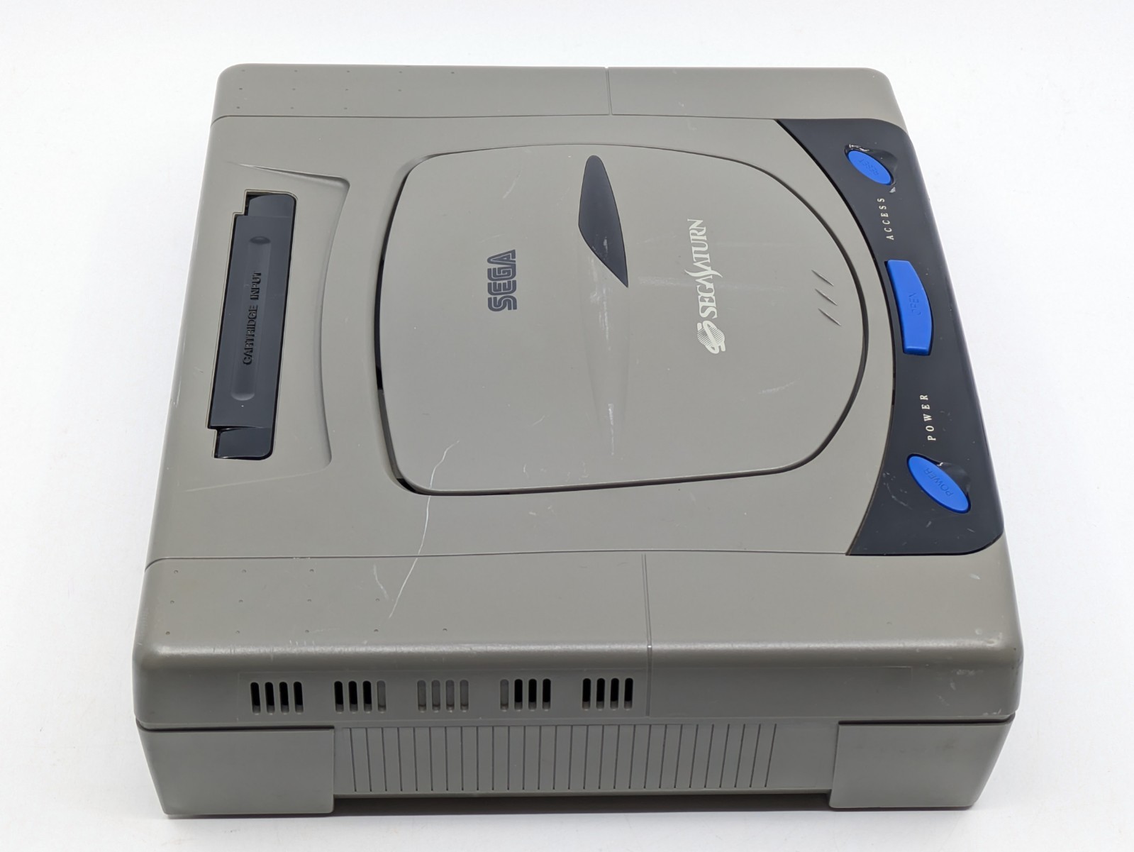 SEGA Saturn HST-3210 Gray Console Complete Set Tested Japan NTSC-J