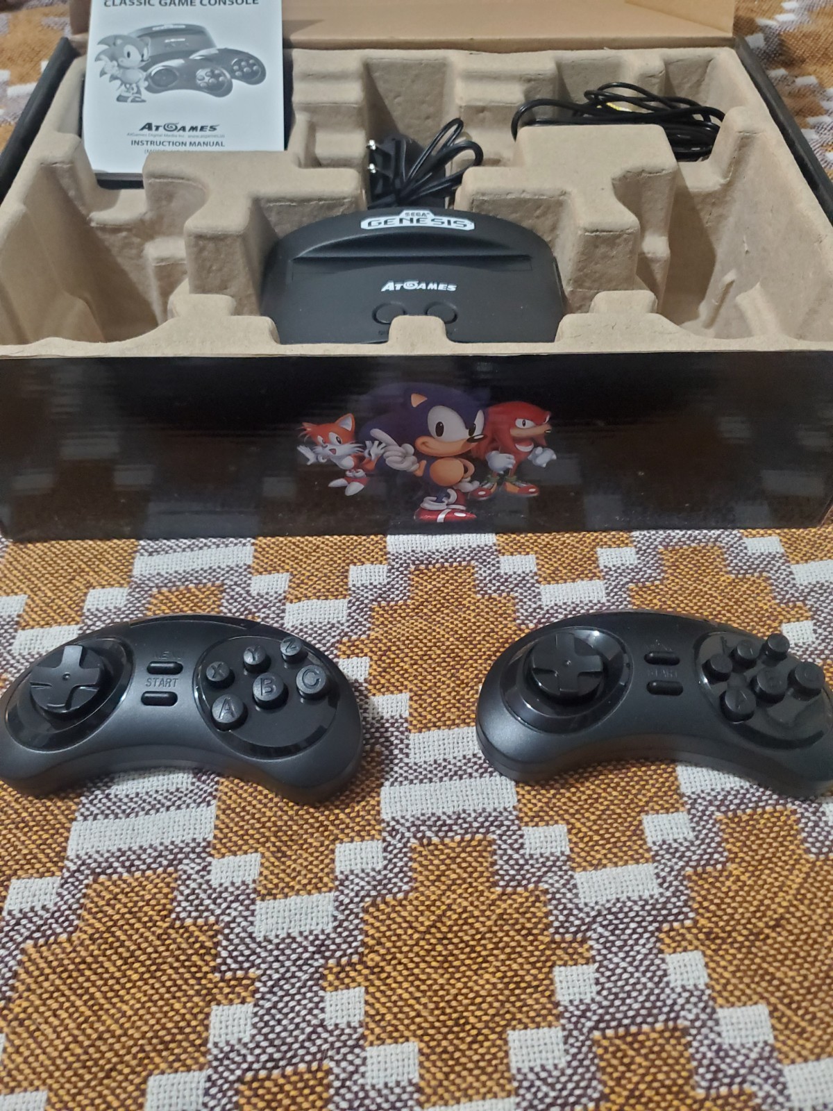 AtGames Sega Genesis Classic Console 80 Games Plug N Play 2 wireless Controllers