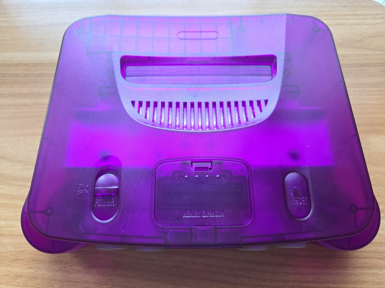 N64 Nintendo 64 clear Purple Funtastic Console Re-Shelled Region Free
