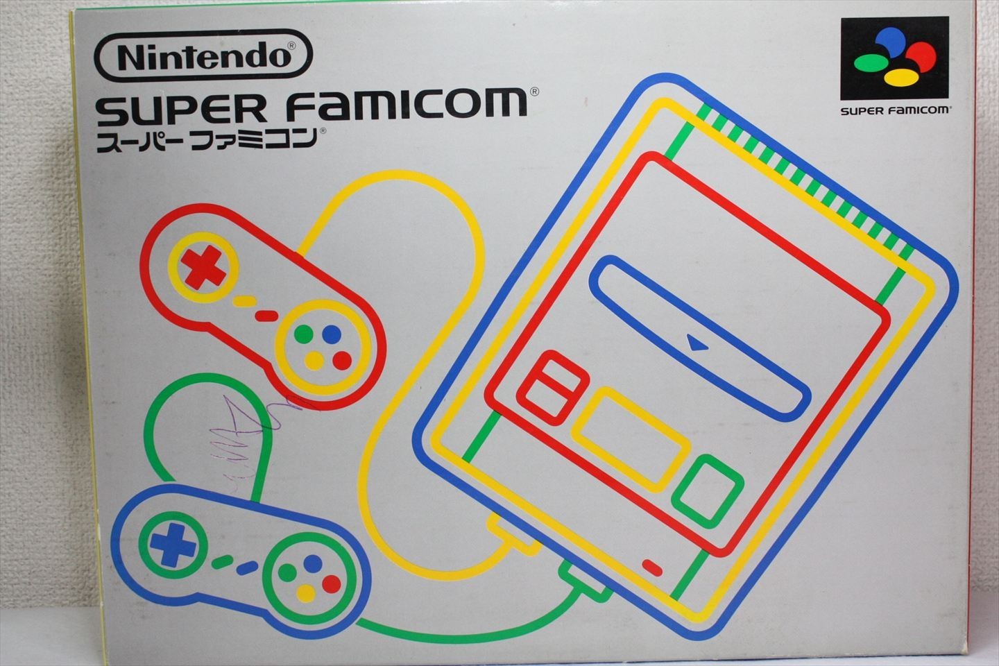Nintendo Super Famicom SFC Console BOX SHVC-001 W/Super Famicom Case #359