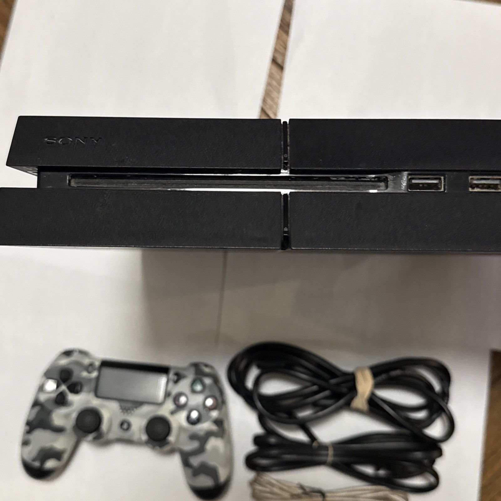 Sony Playstation 4 500GB Black Console PS4 W/ Controller & Cords Tested Working!