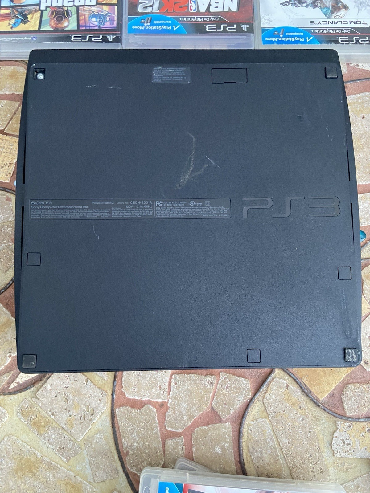 Sony PlayStation 3 PS3 Console Bundle Slim 120GB CECH-2001A 15+ Games Controller