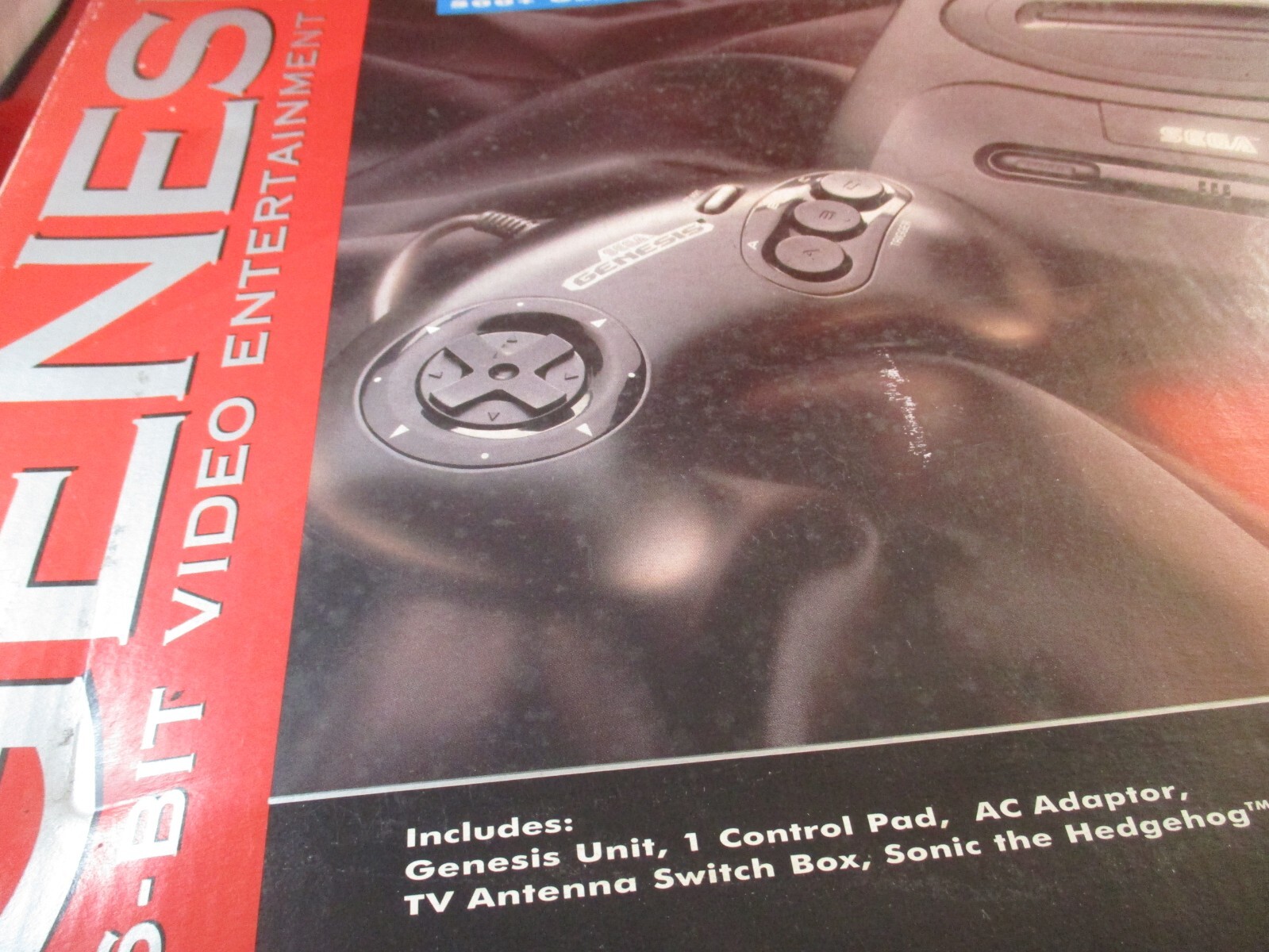 Sega Genesis Model 2 Console Box Controller Cord Sonic Hedgehog 2 System Manual