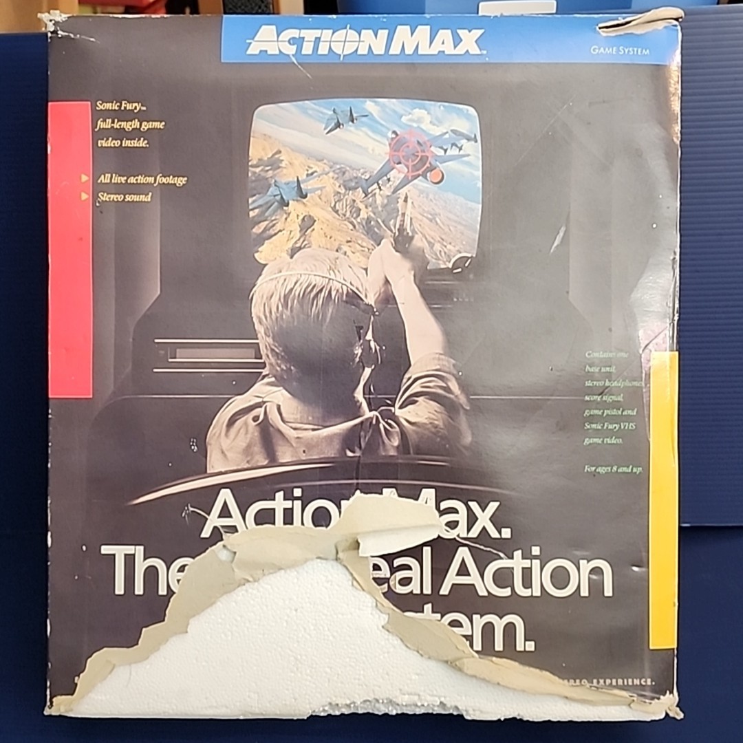 1987 Action MAX VCR Game System + Gun + Cables + Signal Light + Box – PARTS PCS