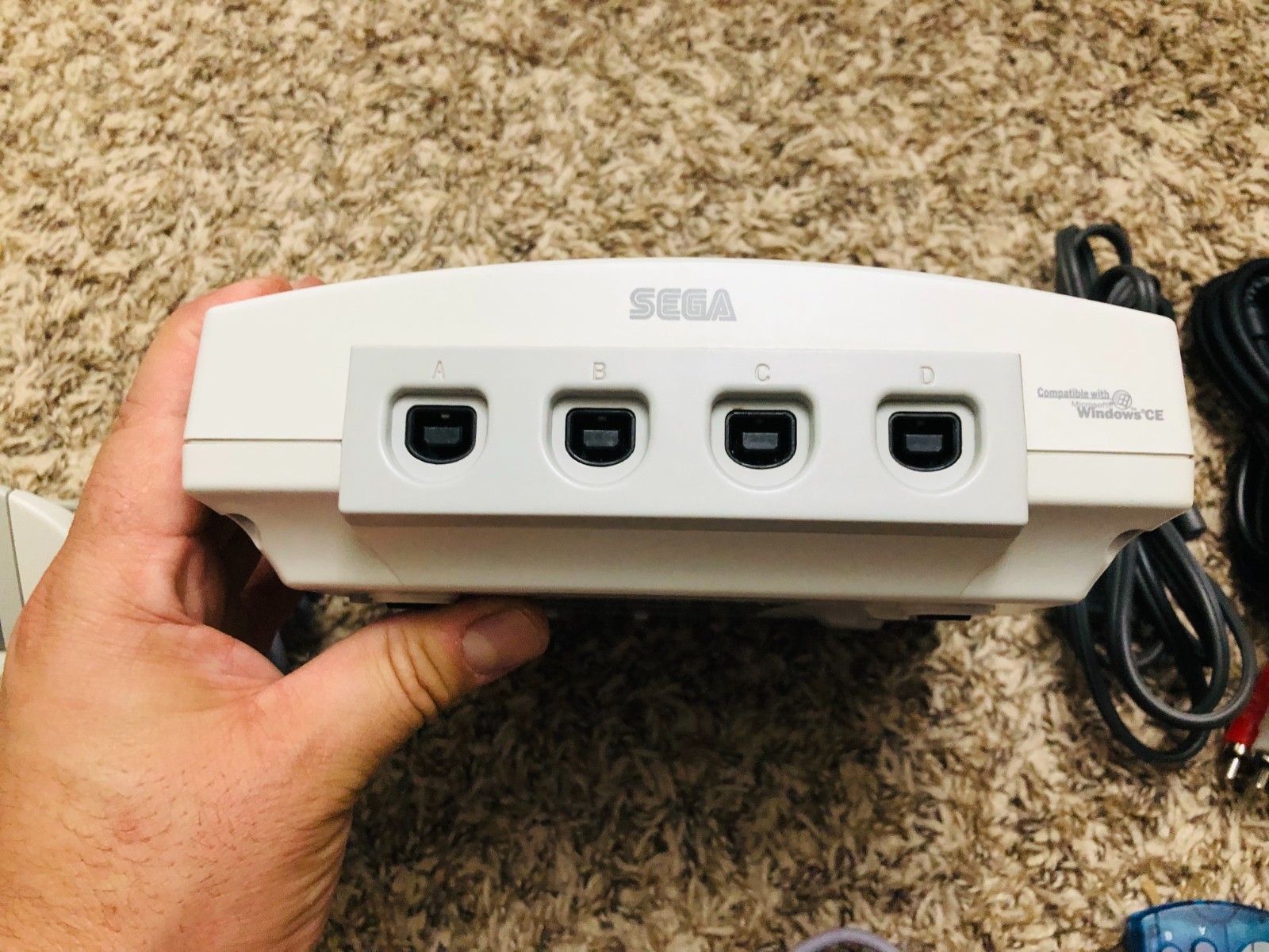 Sega Dreamcast Console System HKT-3020 With 2 Controllers & Memory Card TESTED3!