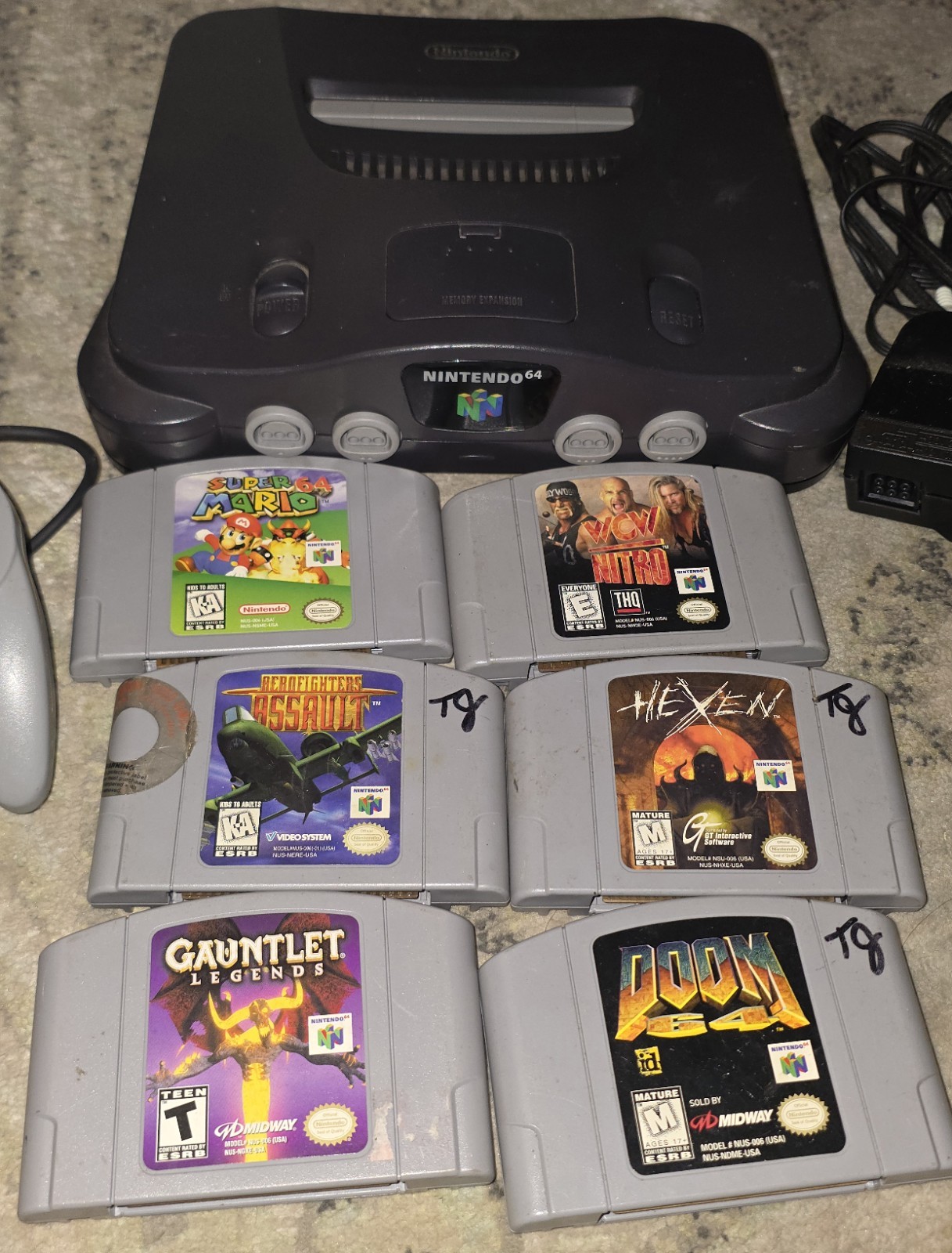 N64 Nintendo 64 Console BUNDLE! Mario, Mario Kart, 6 games
