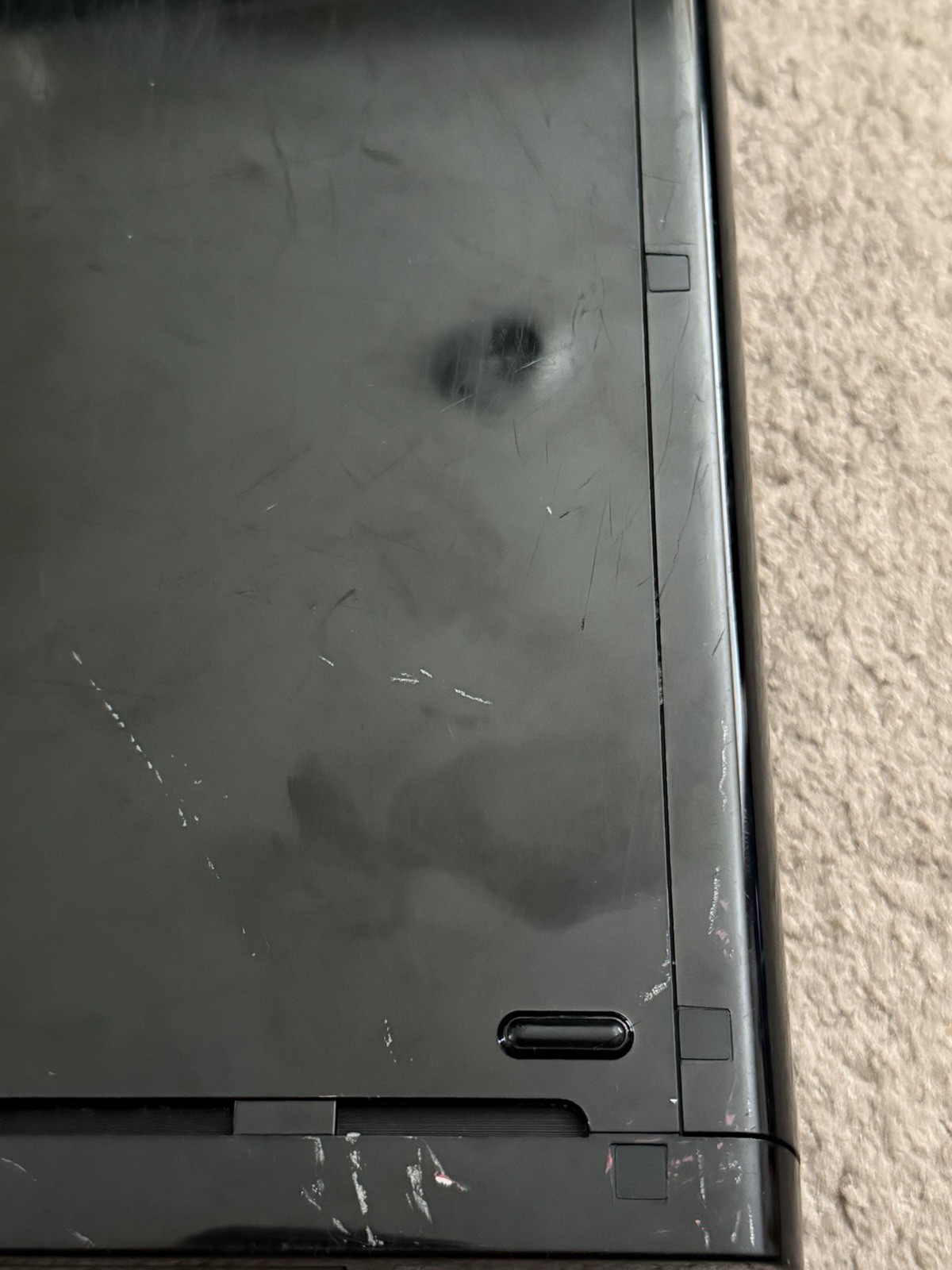 Nintendo Wii U WUP-101(02) Black Console Only With OEM Power Supply UNTESTED