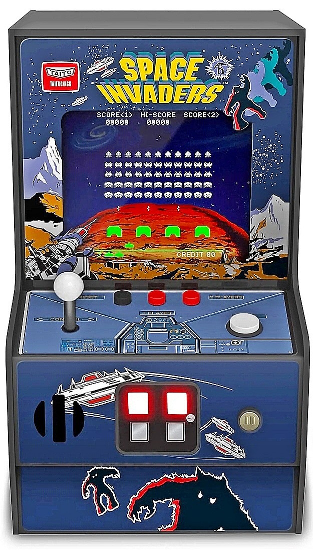 👾 SPACE INVADERS My Arcade TAITO Retro Player Machine w/Backlit Marquee 🆕 NEW!