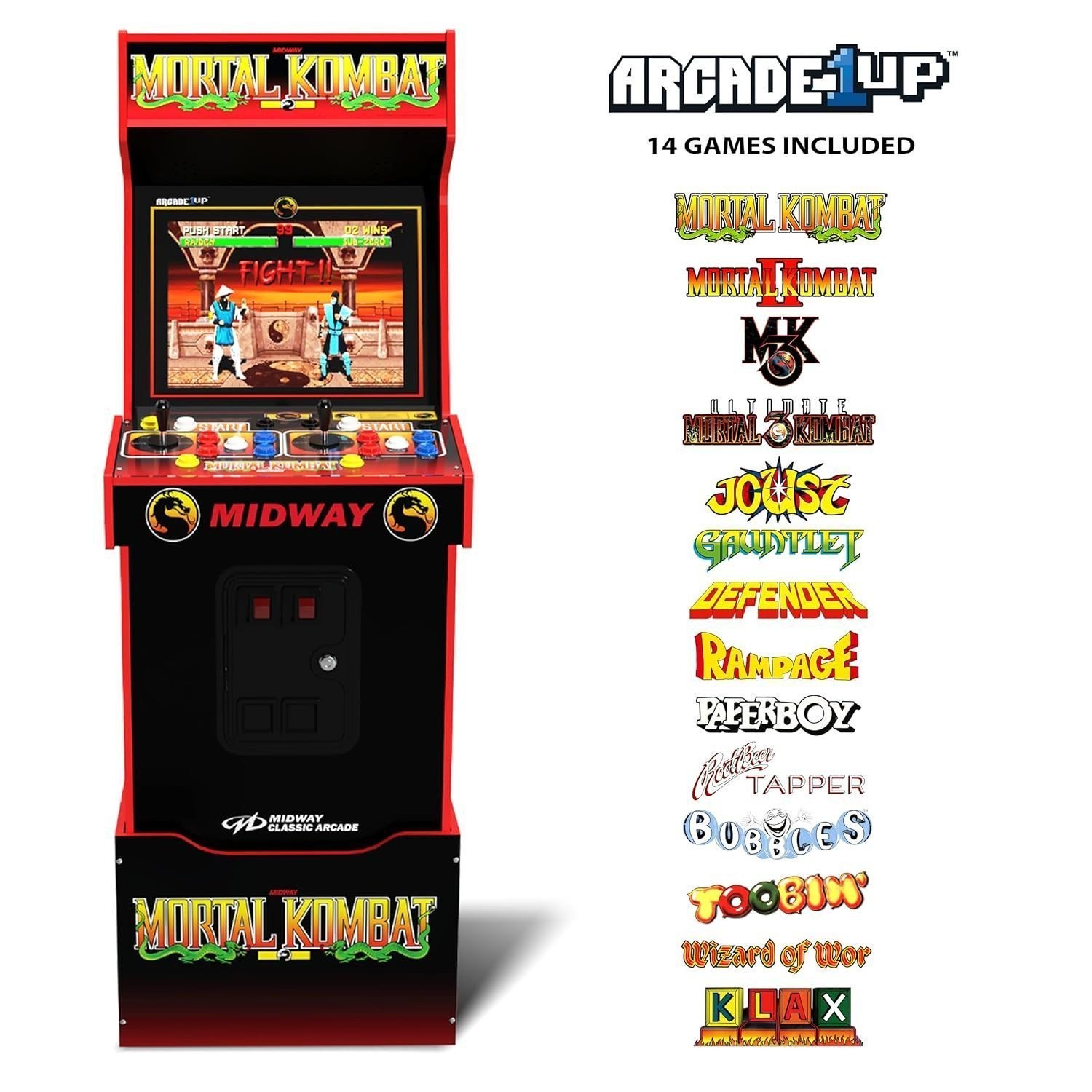 Arcade1Up Mortal Kombat Midway Legacy 30th Anniversary Arcade Machine w/ Wi-Fi