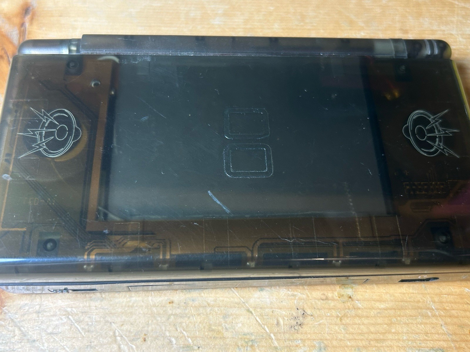 Parts Or Repair Clear Black Nintendo DS Lite Console Video Game System Only