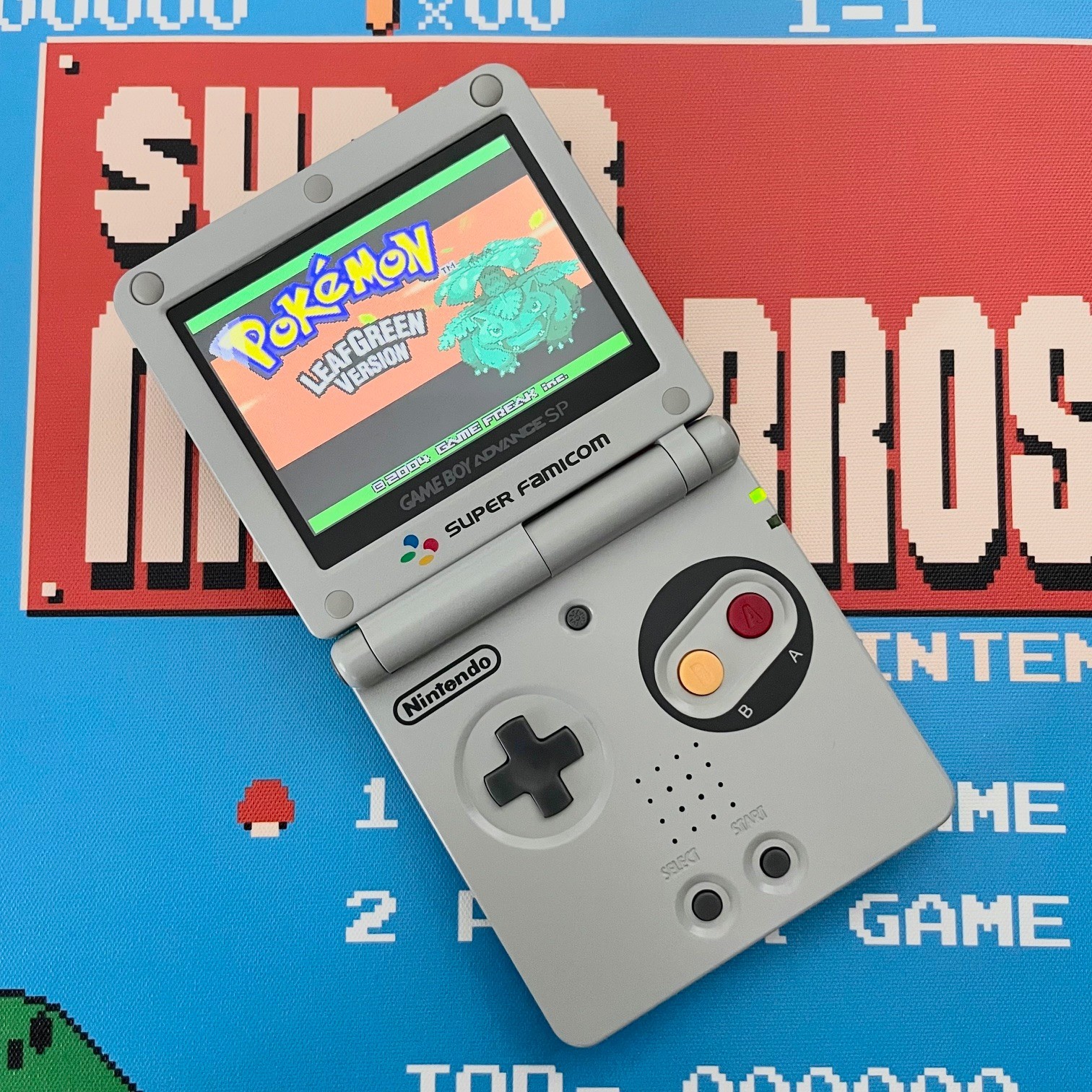 Console Nintendo Gameboy Advance SP Super Famicom with IPS V2 101 backlit screen