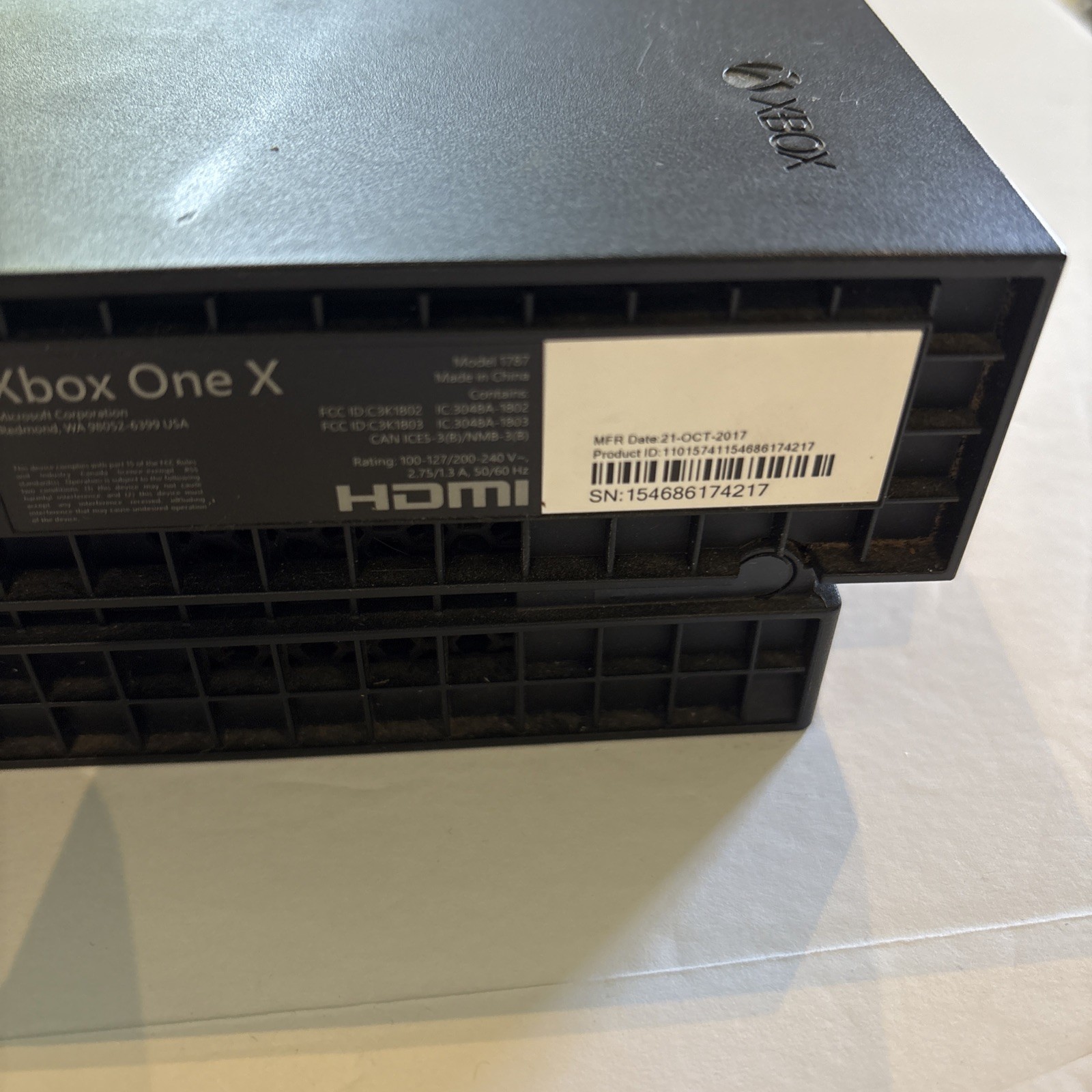 Microsoft Xbox One X 1TB Console (PARTS ONLY) Bad Disc Drive