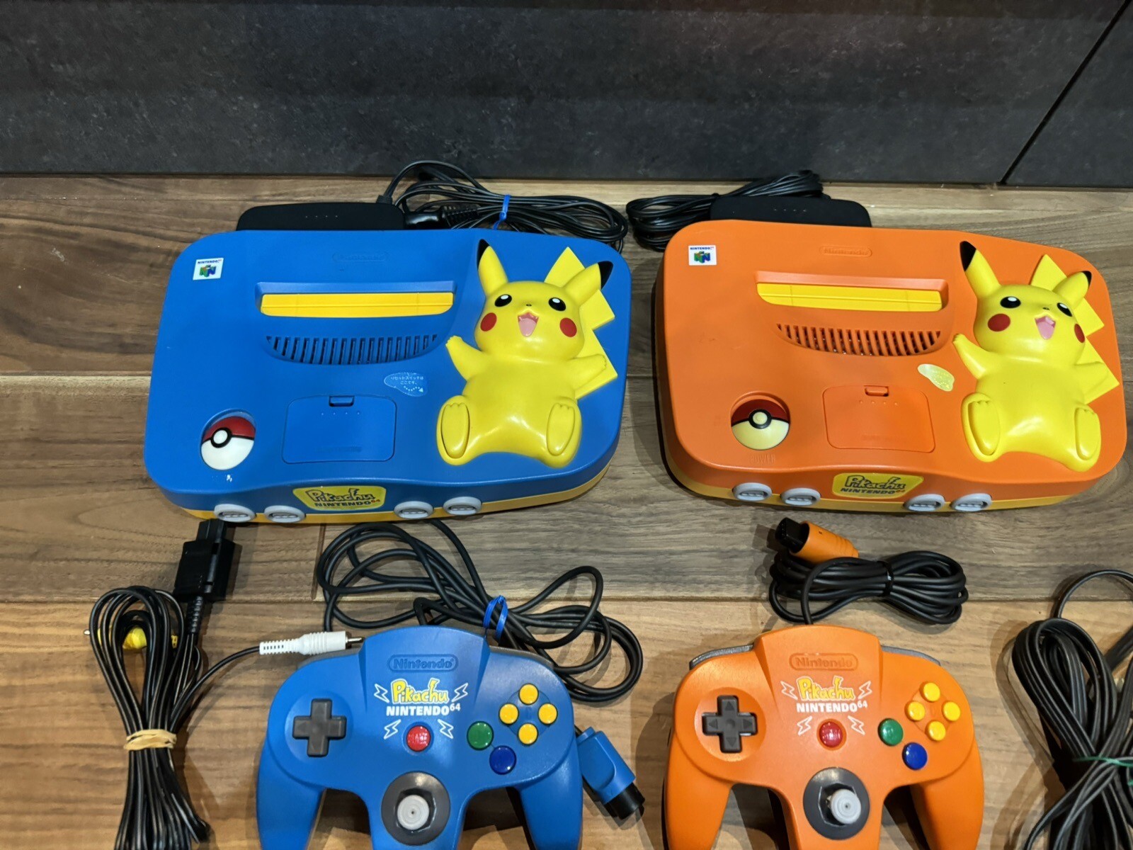 Nintendo 64 N64 Pokemon Pikachu Console Choose Orange and Blue Used