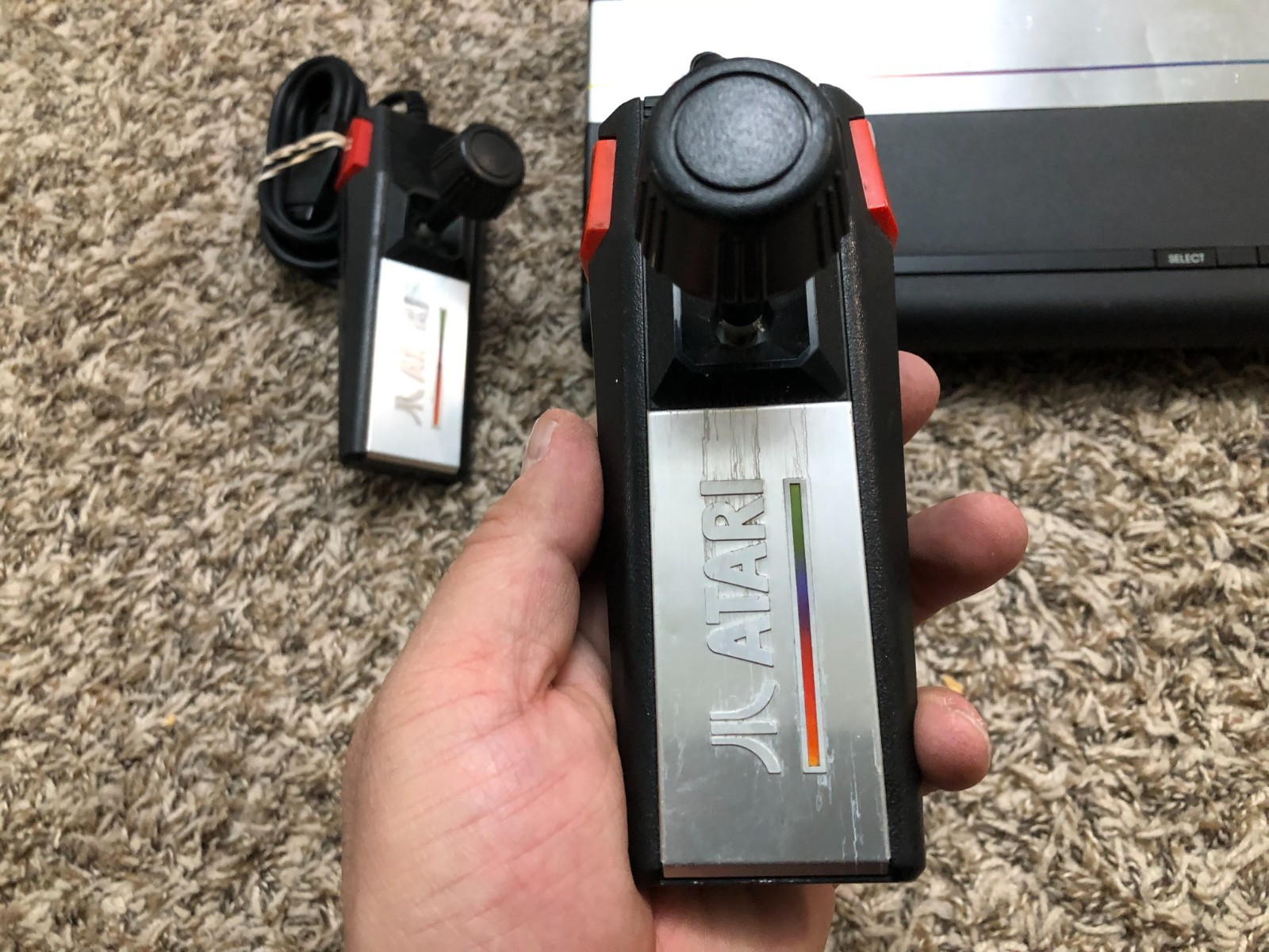 Atari 7800 Console with 2 Proline Controllers Cleaned and Tested Working