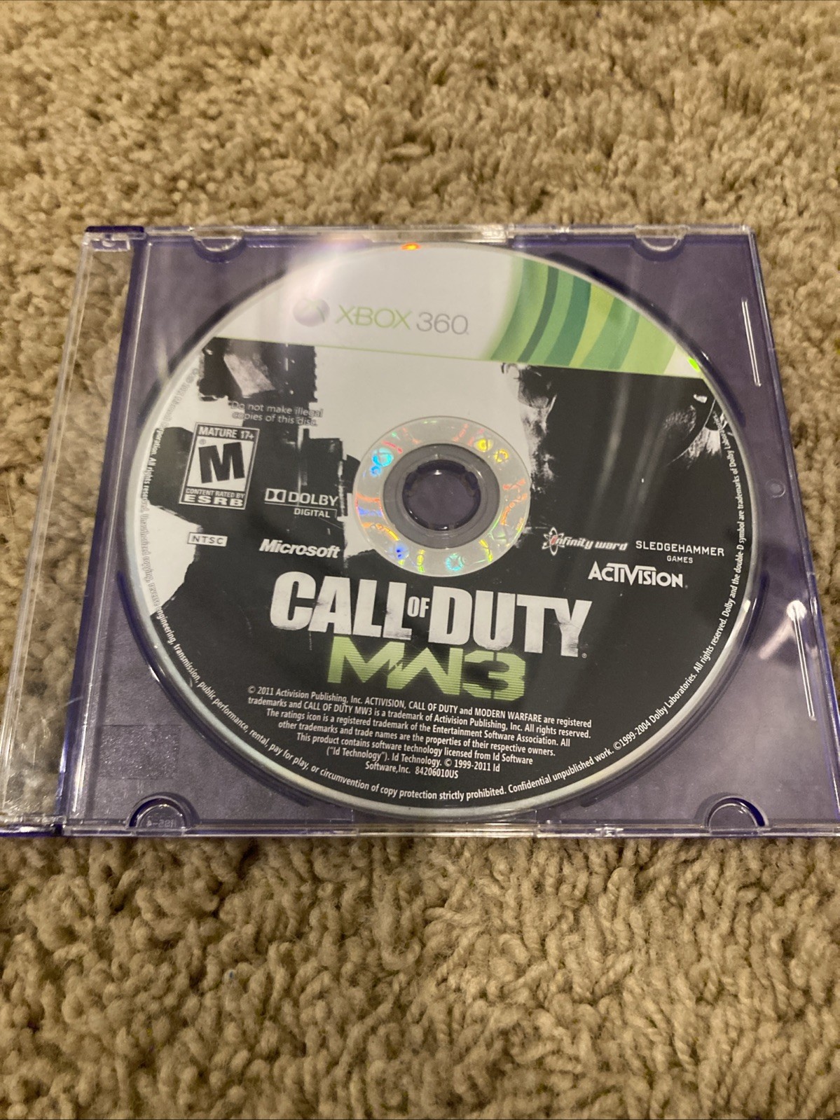 Xbox 360 E “Call Of Duty Ghosts” Edition Blue Console W/ Controller & 5 Games