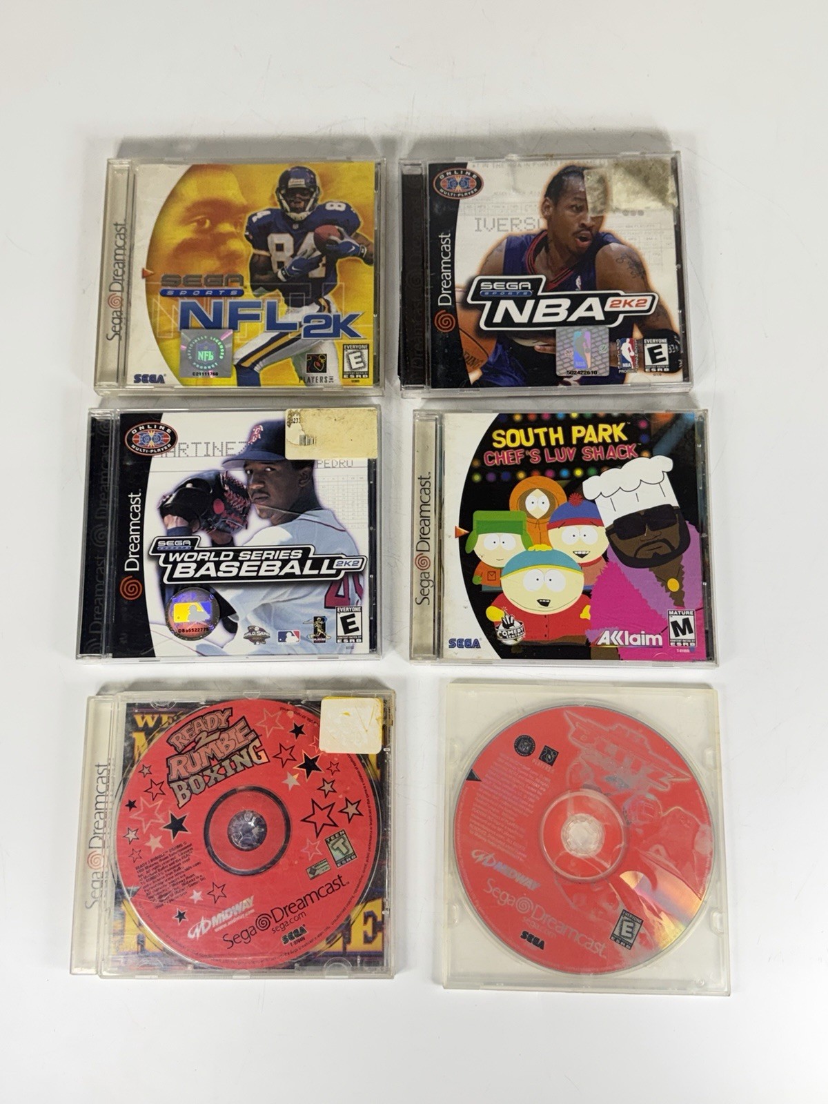 SEGA Dreamcast Home Console Bundle with Controller, 6 Games & Cables – TESTED