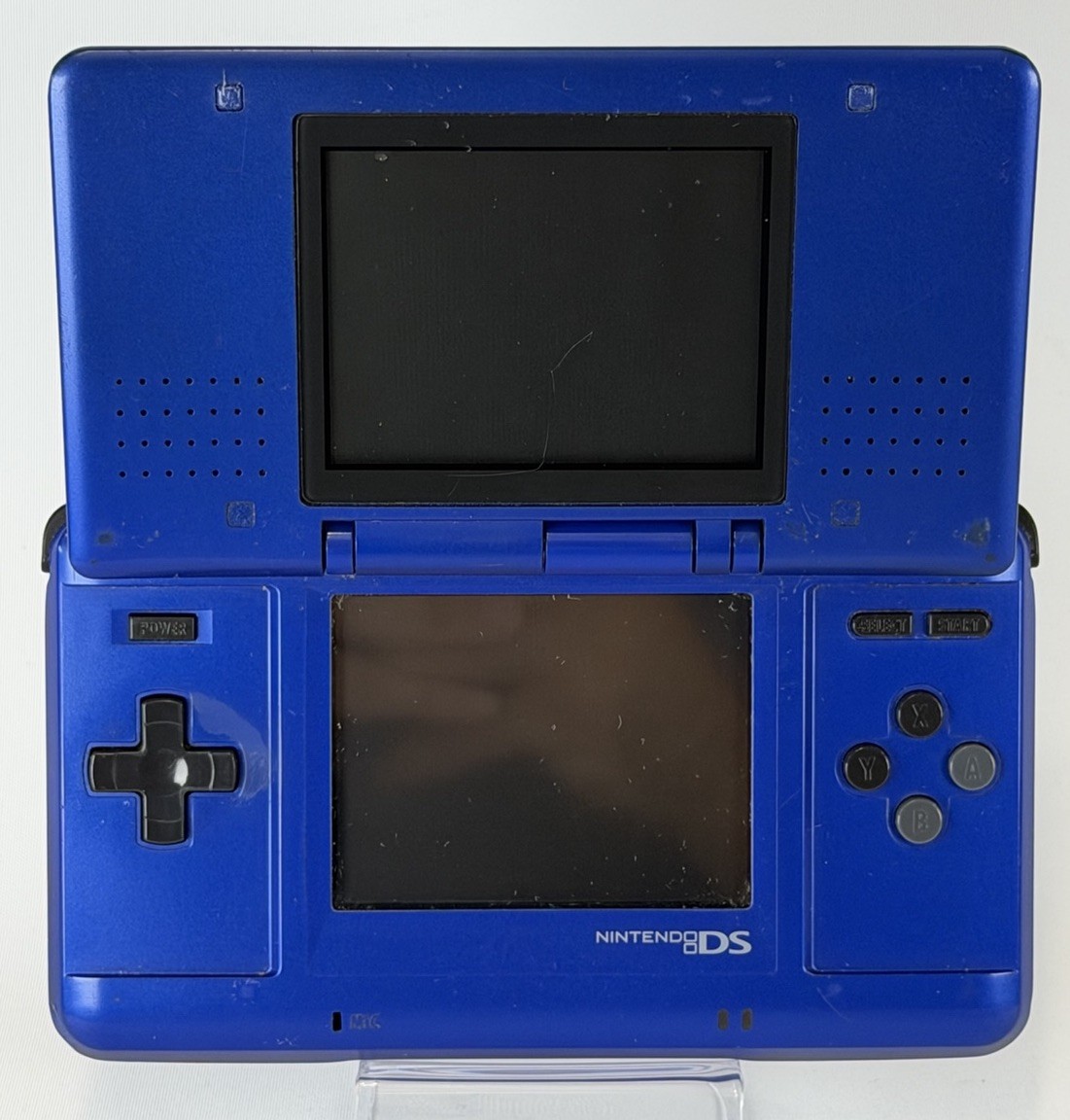 NINTENDO DS ORIGINAL NTR-001 BLACK & BLUE HANDHELD CONSOLE *TESTED & WORKING*