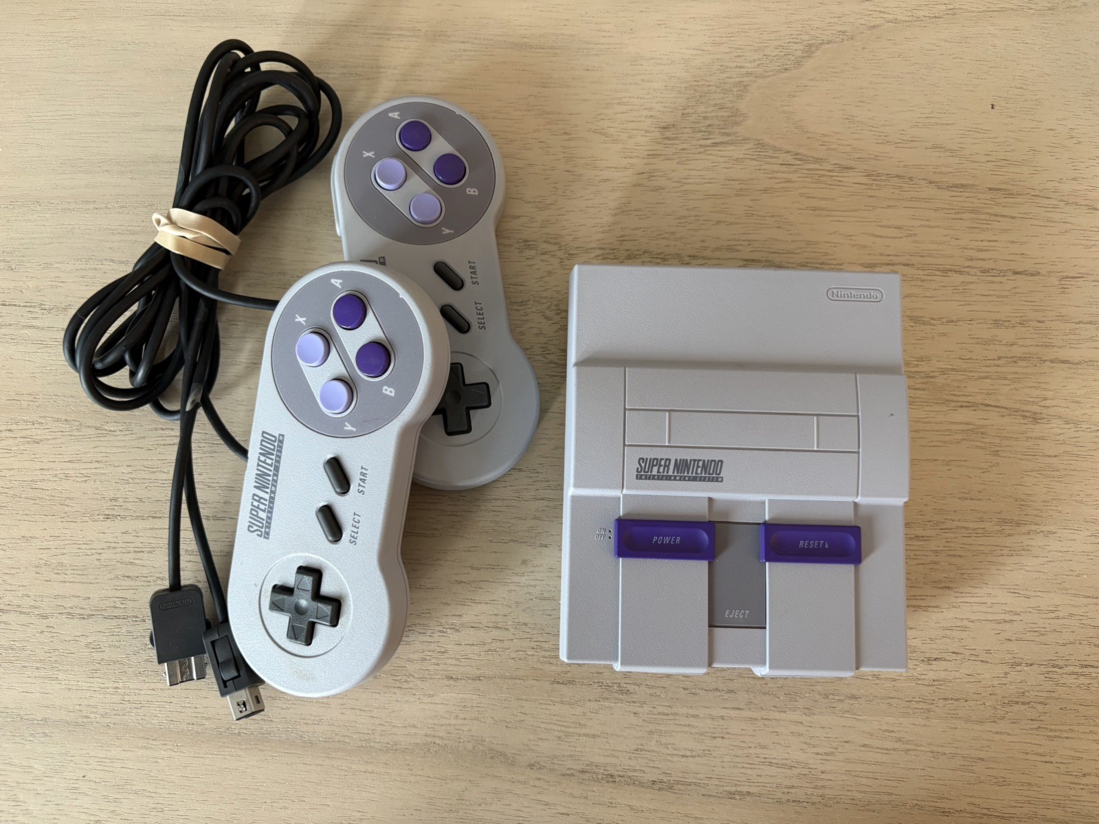 Nintendo Super Nintendo SNES Classic Mini Console OEM & Two Controllers Only