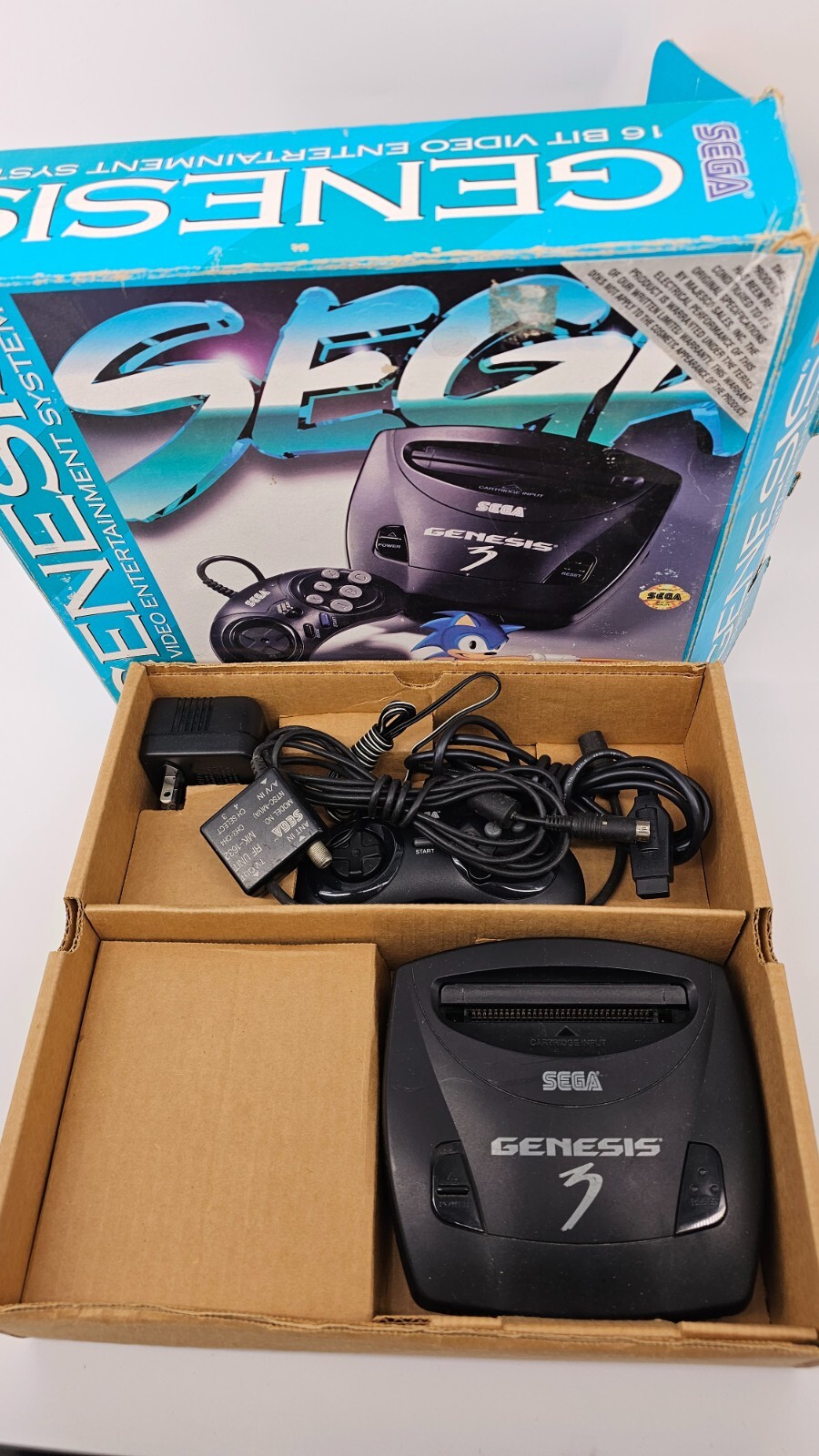 Sega Genesis III Model 3 Console Core System – Tested, CIB