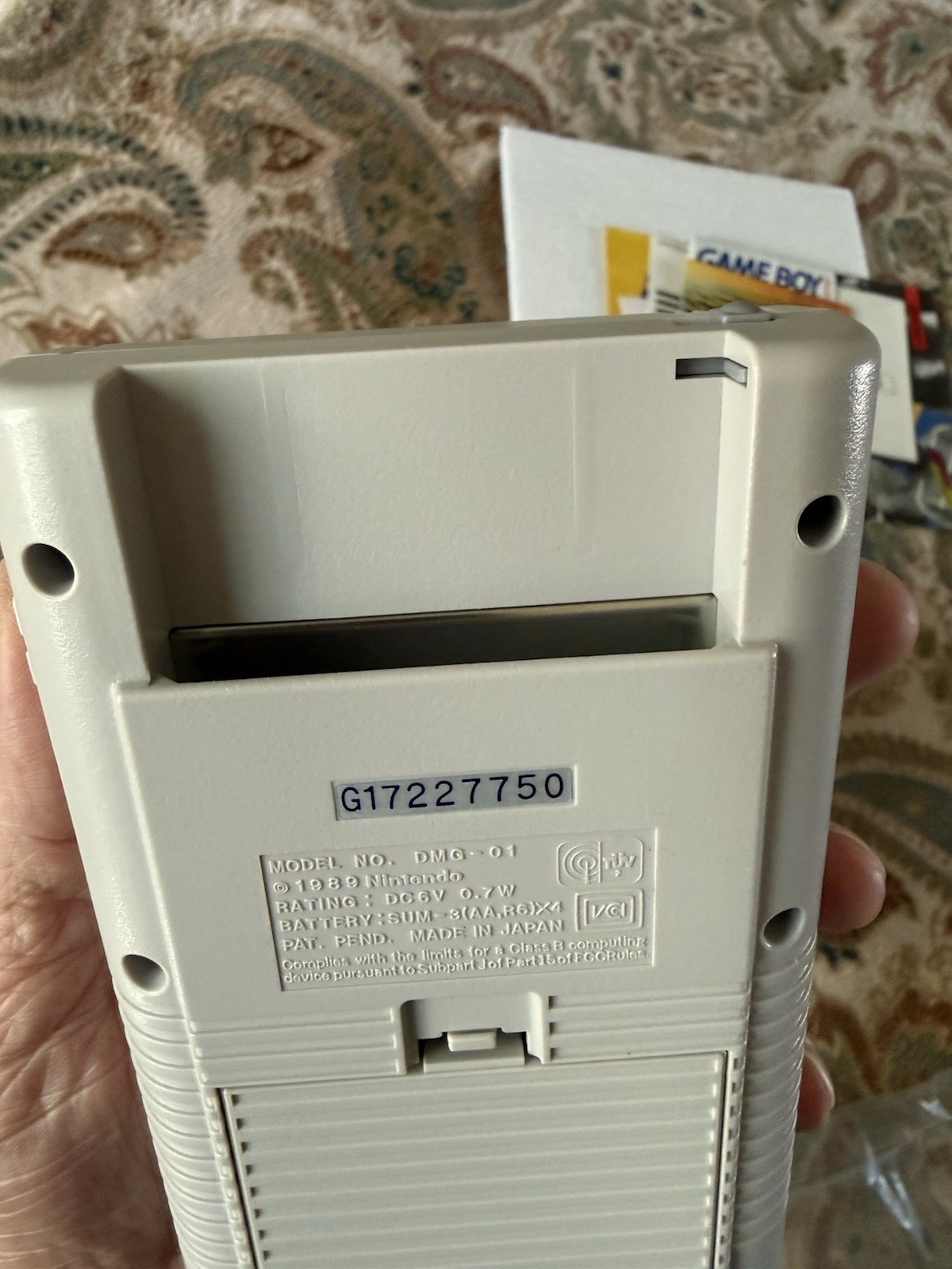 1989 Nintendo Game Boy DMG-01 with Tetris,MINT CONDITION,NEVER USED, TESTED!