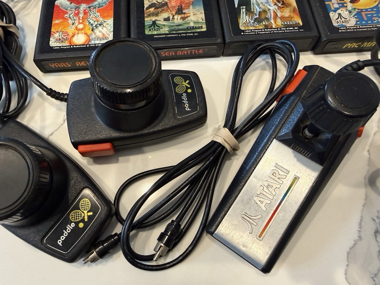 Atari 7800 ProSystem 1986 Console Bundle Controller AS IS Parts READ!!