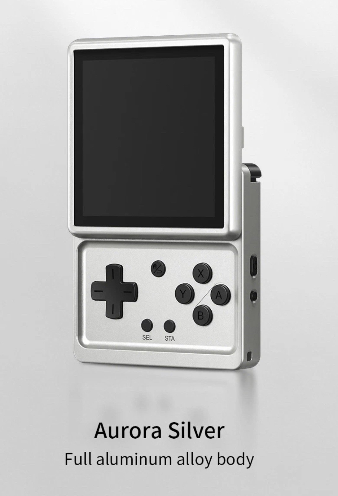 ANBERNIC RG Rotate Silver T618 Handheld Game Console 3.5-inch Android12 2000 mAh