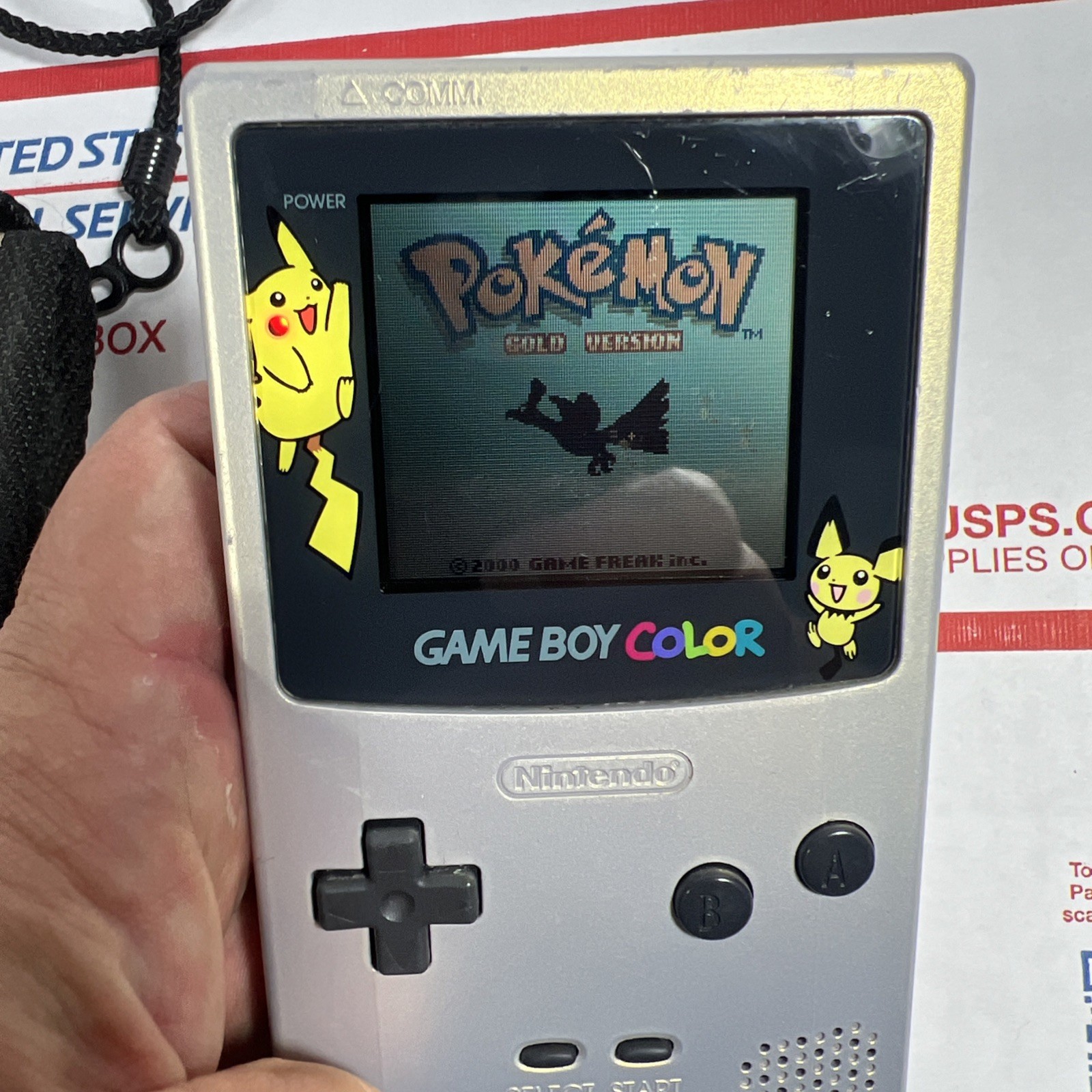 Nintendo GameBoy Color Pokémon Special Edition Pikachu Pichu + Pokémon GOLD