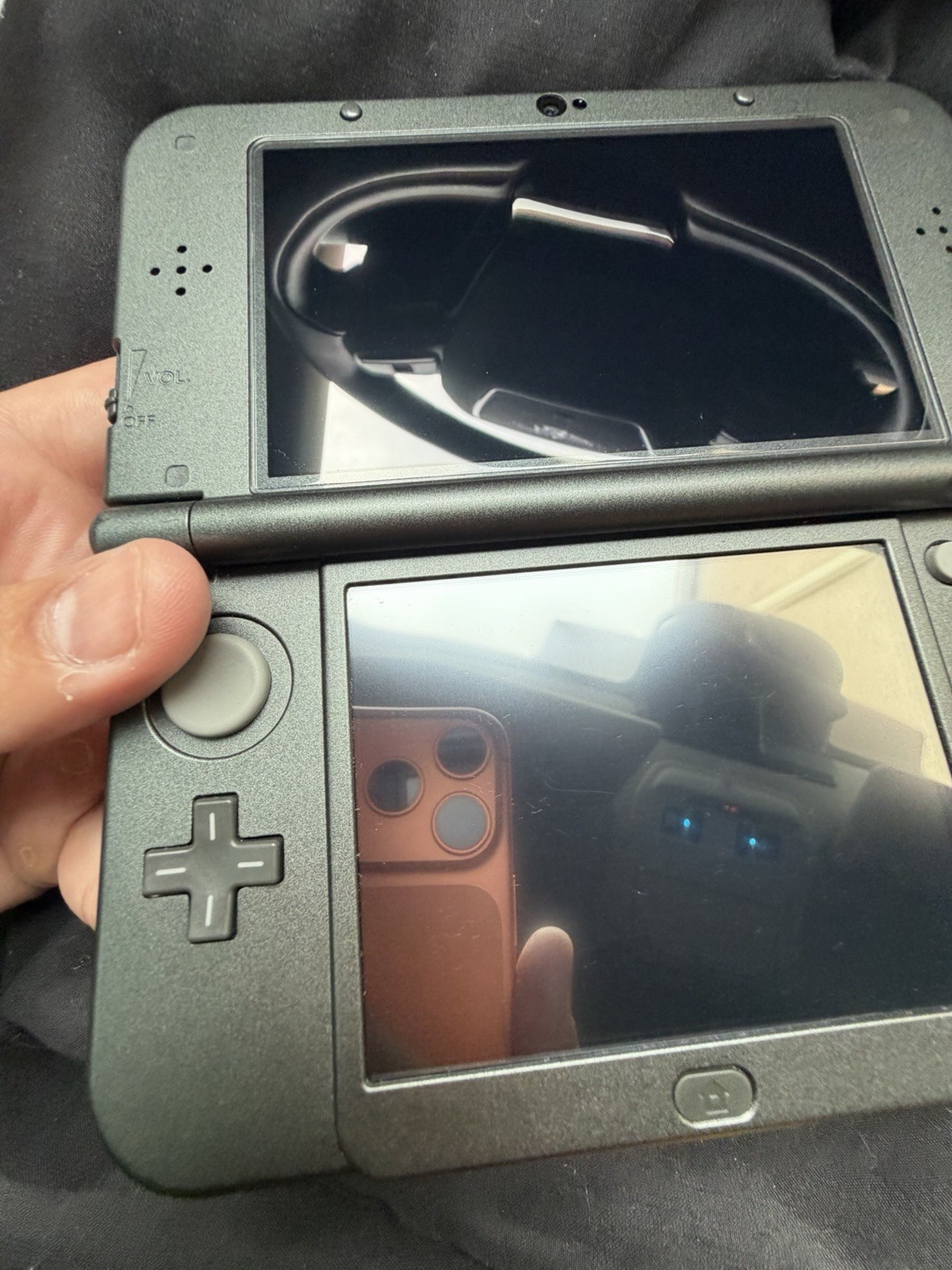 New Nintendo 3DS XL Gray Black Console Tested READ DESCRIPTION! SD CARD ISSUES