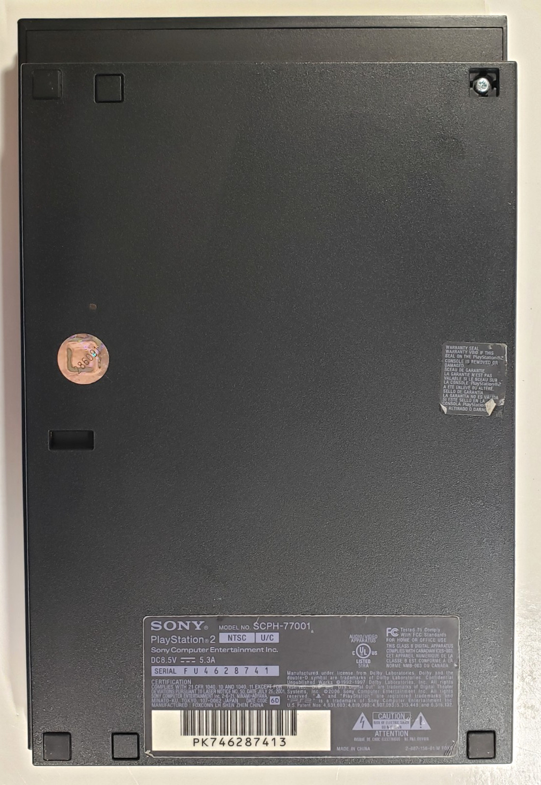Sony PlayStation 2 Slim [SCPH-77001] PS2 Official Console w/ AC Adapter AV Cable