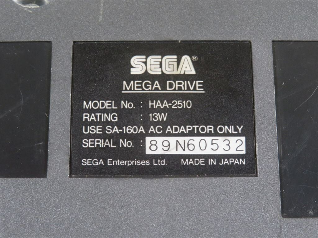 Sega Mega drive genesis Console MD controller Japan model working game tested jp
