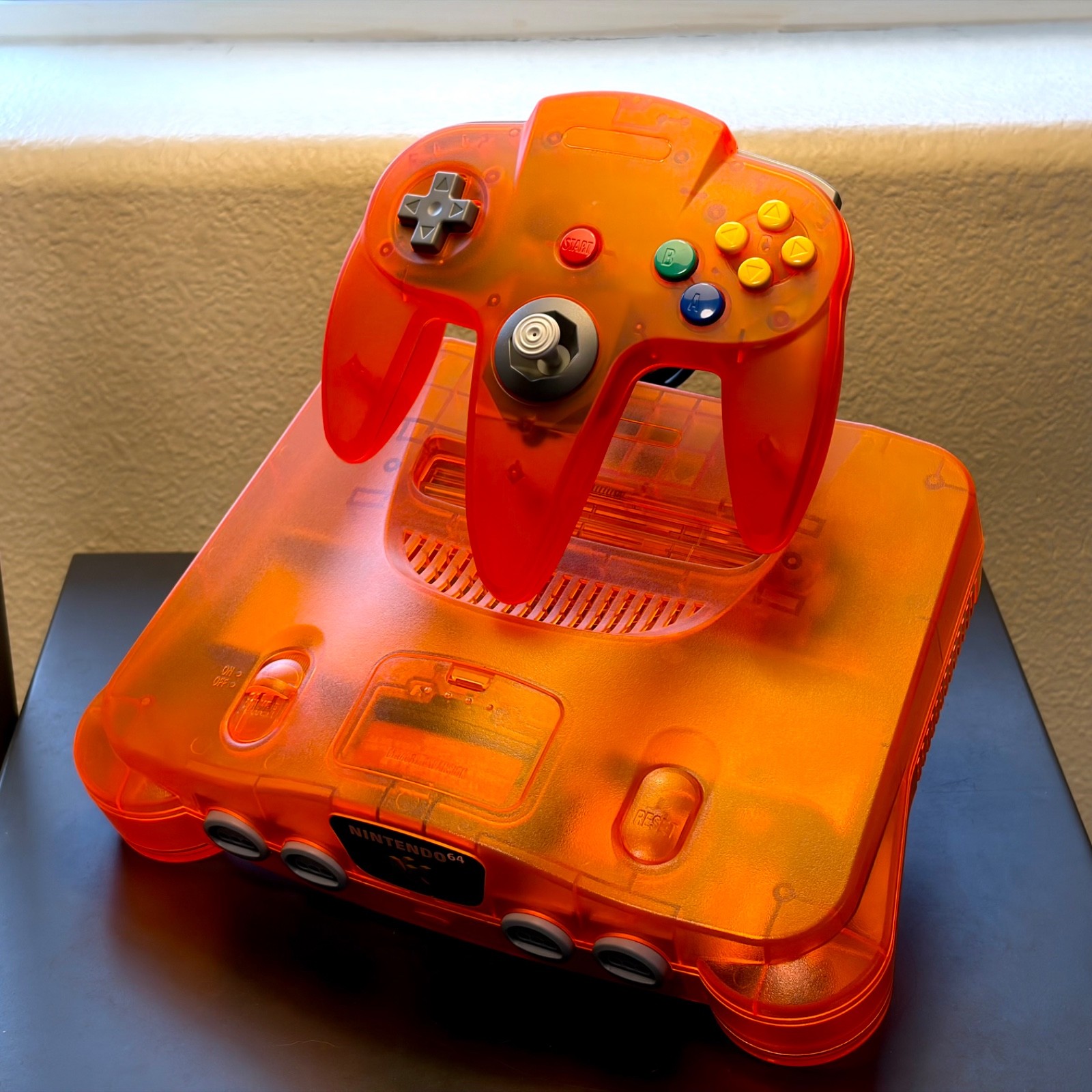 Nintendo 64 Console REGION FREE Funtastic Fire Orange Translucent Refurbished
