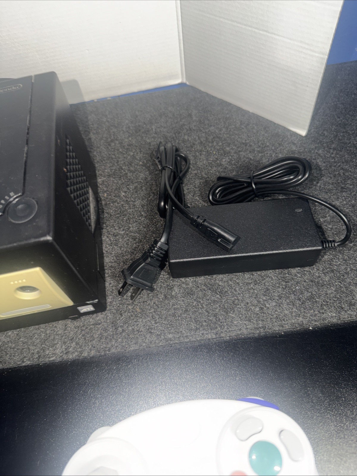 Nintendo GameCube DOL-001 Console bundle Black w/ 2 Controllers & 1 Game Tested
