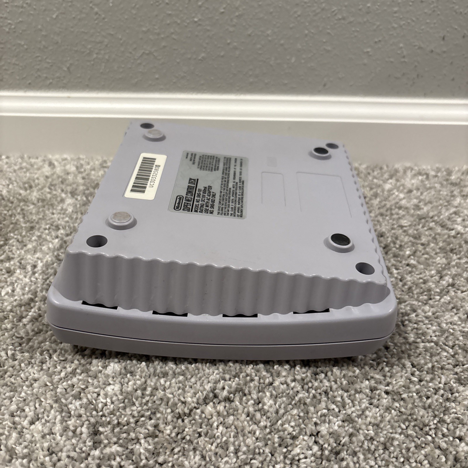 Super Nintendo Entertainment System SNES Jr. Console SNS 101 Tested & Works Auth