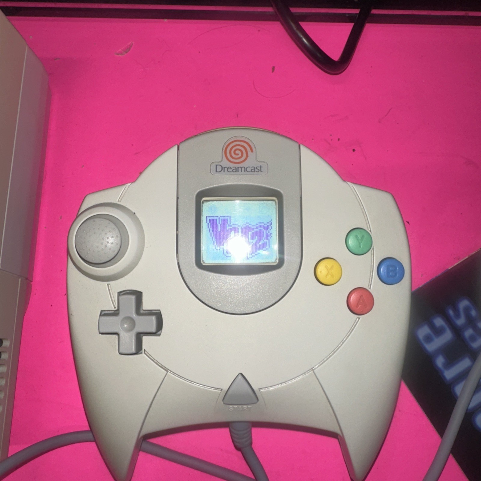 SEGA Dreamcast Console Bundle HKT-3020 VMU Cords OEM Controller Tested Working