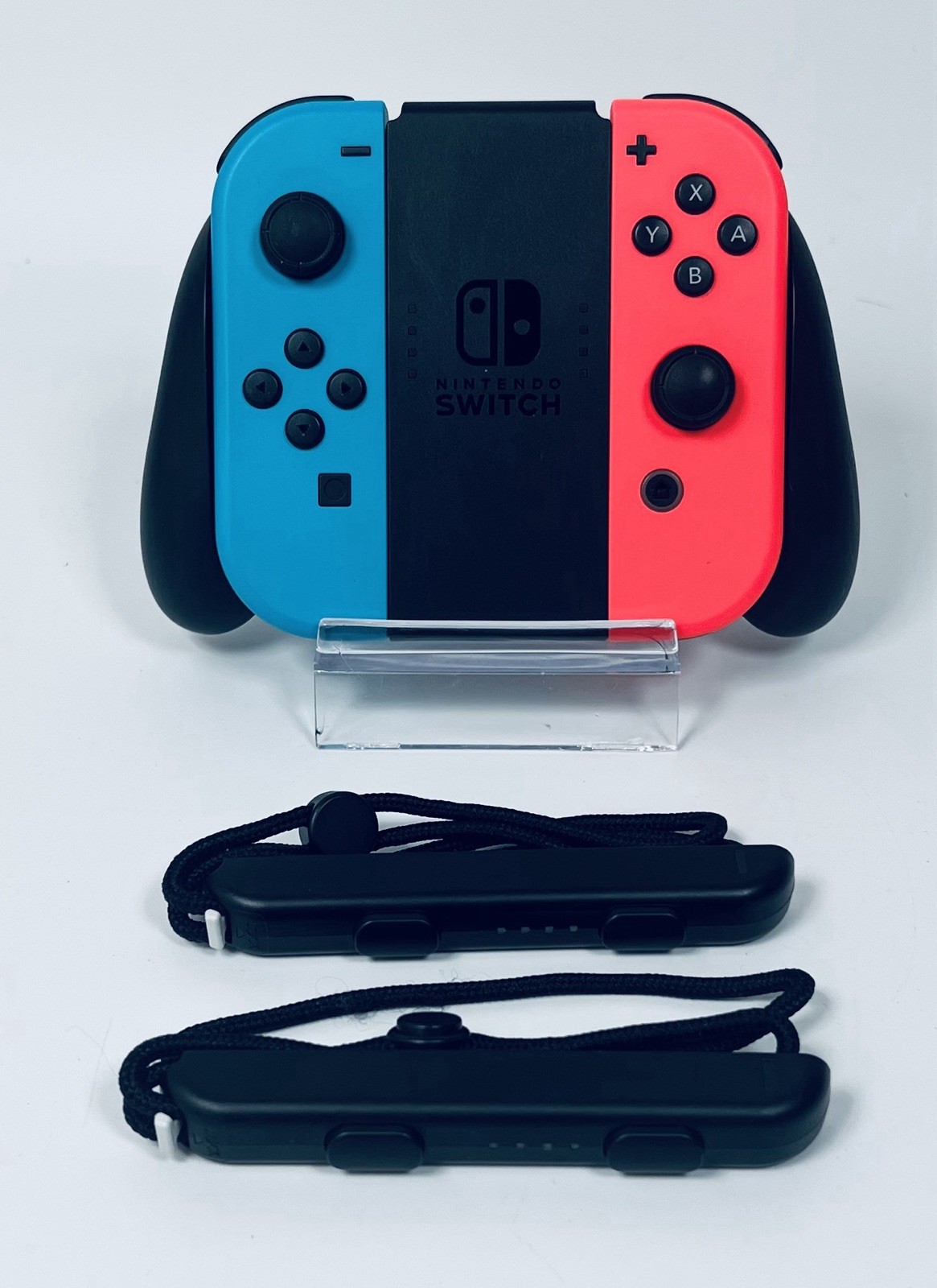 Nintendo Switch Neon Blue/Red Console Set Complete Boxed Excellent Cleaned Fast