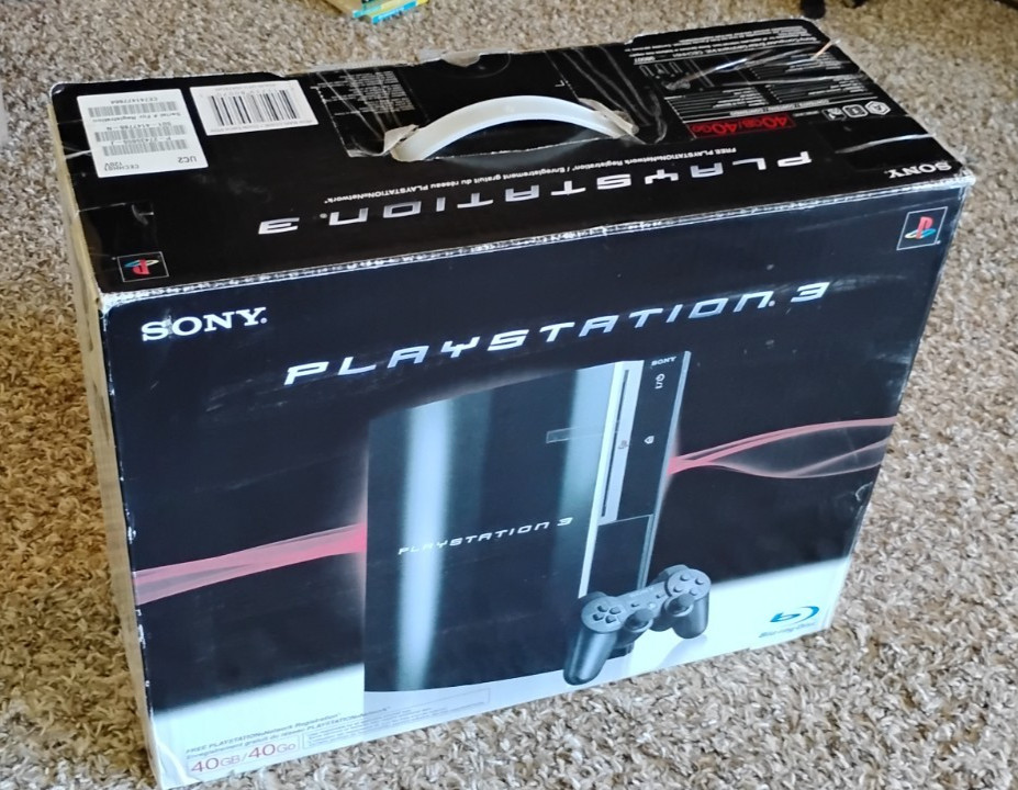 Sony PlayStation 3 Launch 40GB TESTED WORKING PS3 CECHH01 w controller and BOX