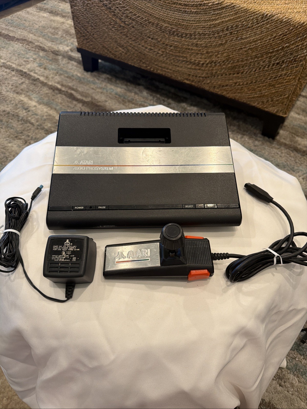 Atari 7800 ProSystem Console Bundle Tested Working w/ OEM Controller Power