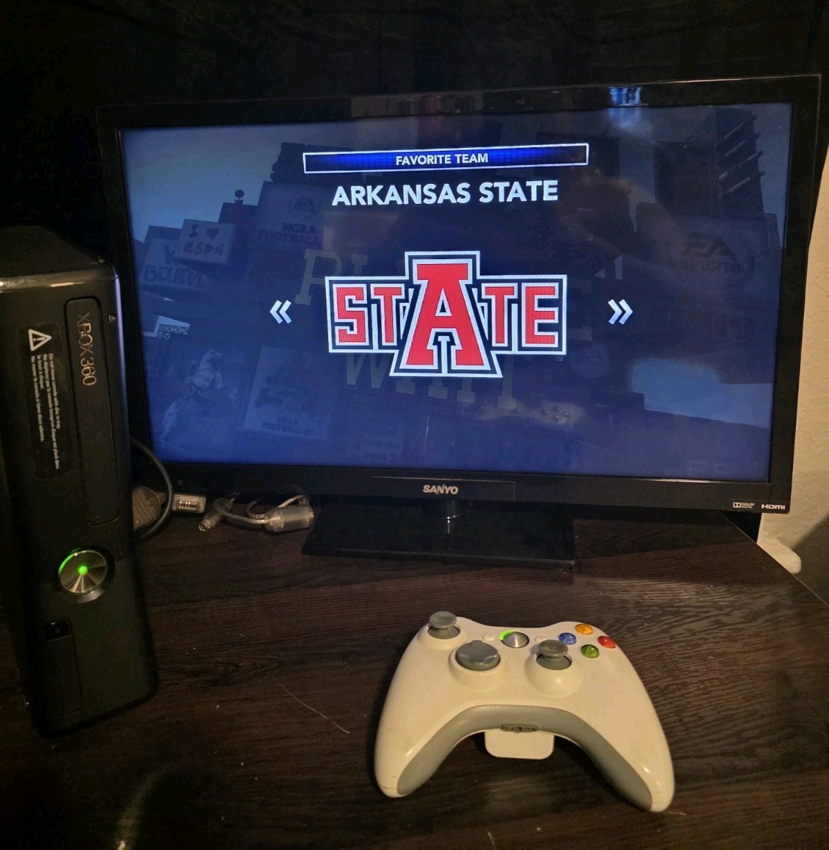 🔥Microsoft Xbox 360 S 320GB Console Bundle Model 1439 W/6 Games🔥